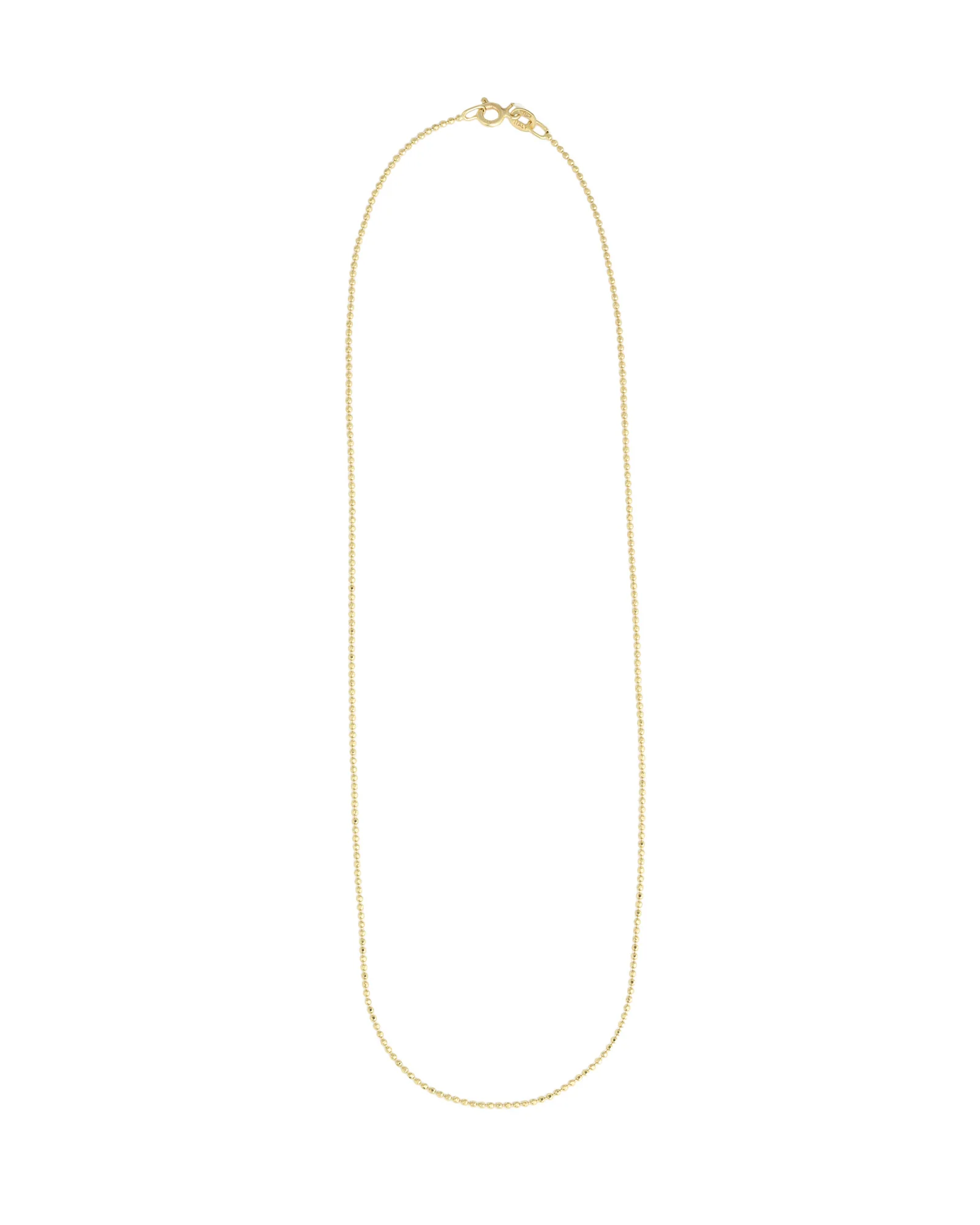 Diamond Cut Ball Chain Necklace - Image 3