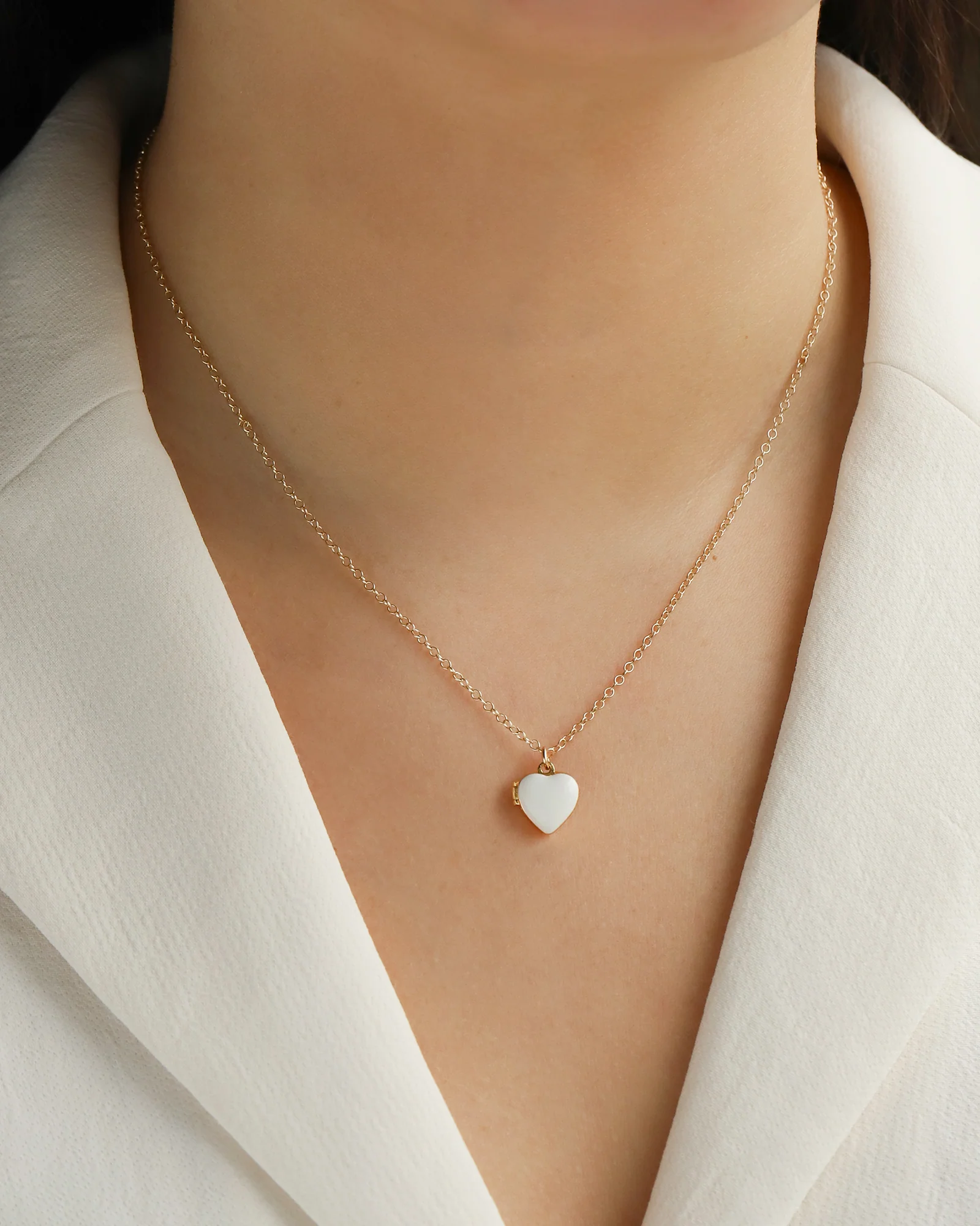 Enamel Heart Locket - Image 2