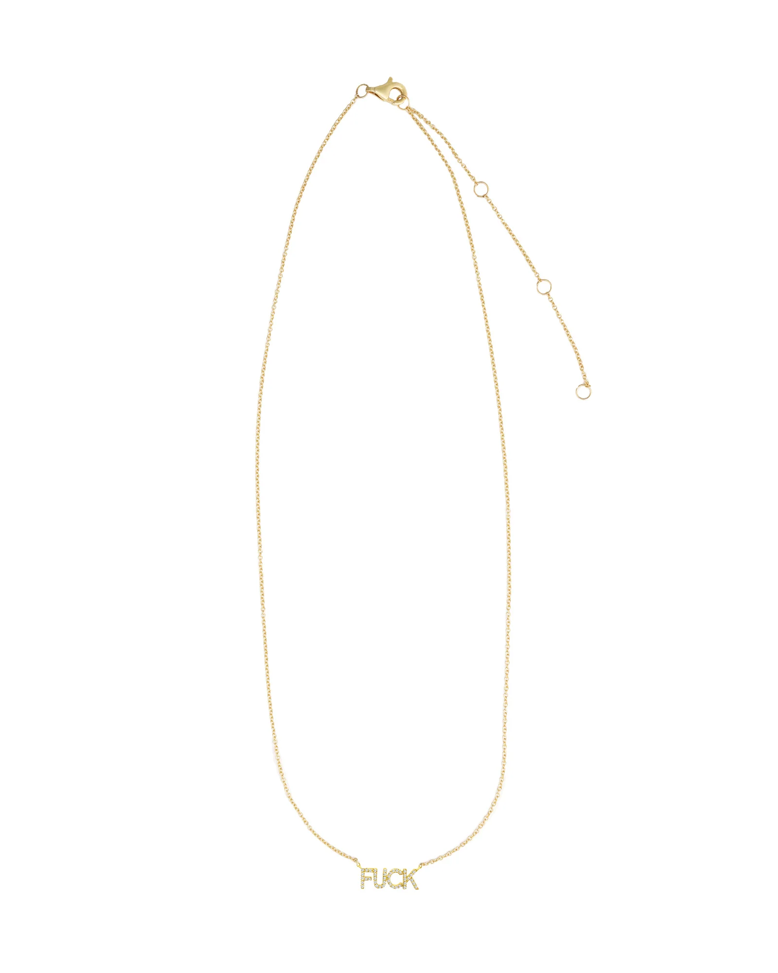 F*ck Diamond Necklace - Image 3