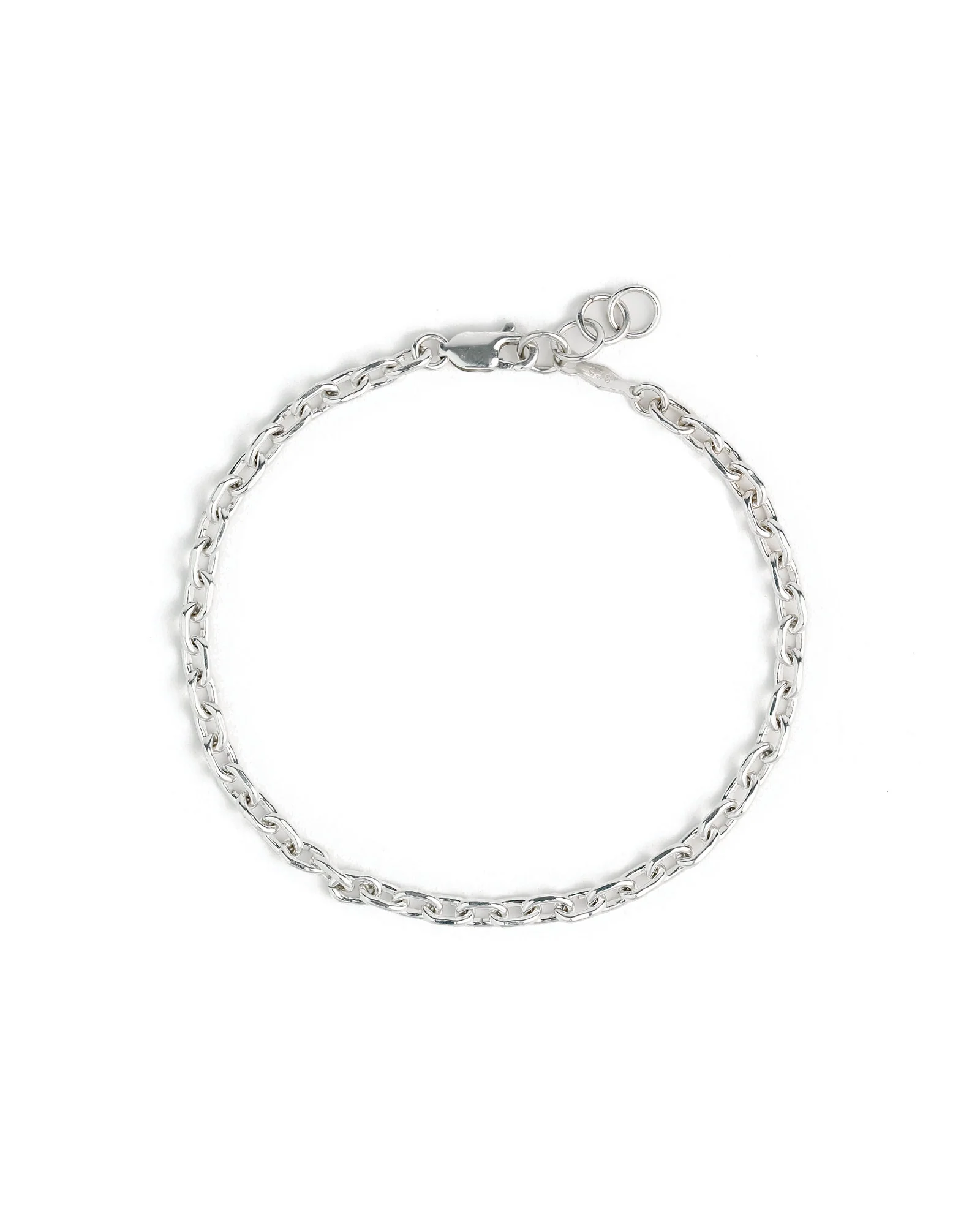 Rectangle Link Chain Bracelet | 3.5mm
