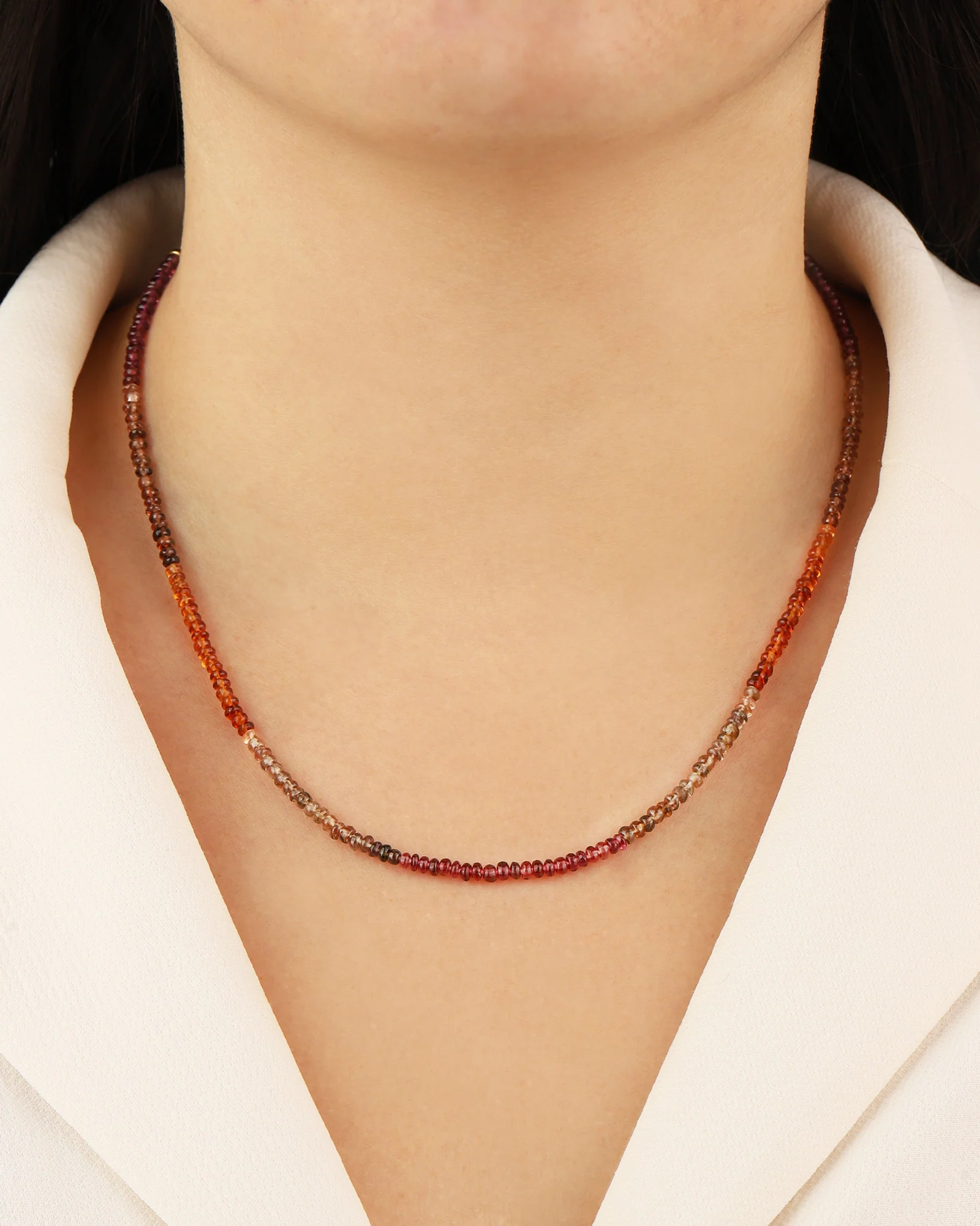 Autumn Mix Beaded Necklace | 3.5mm - Image 2
