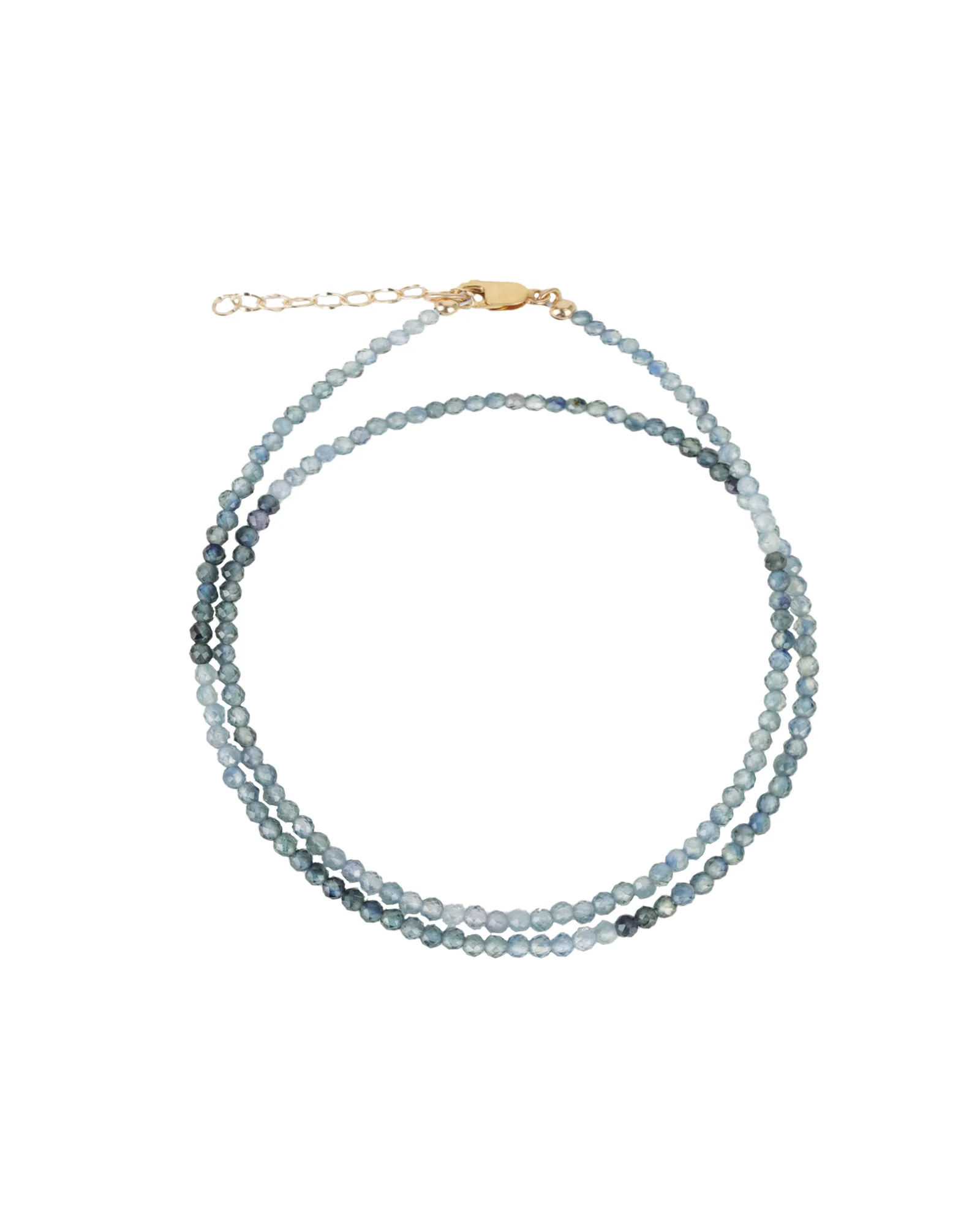Light Blue Sapphire Wrap Bracelet | 2mm