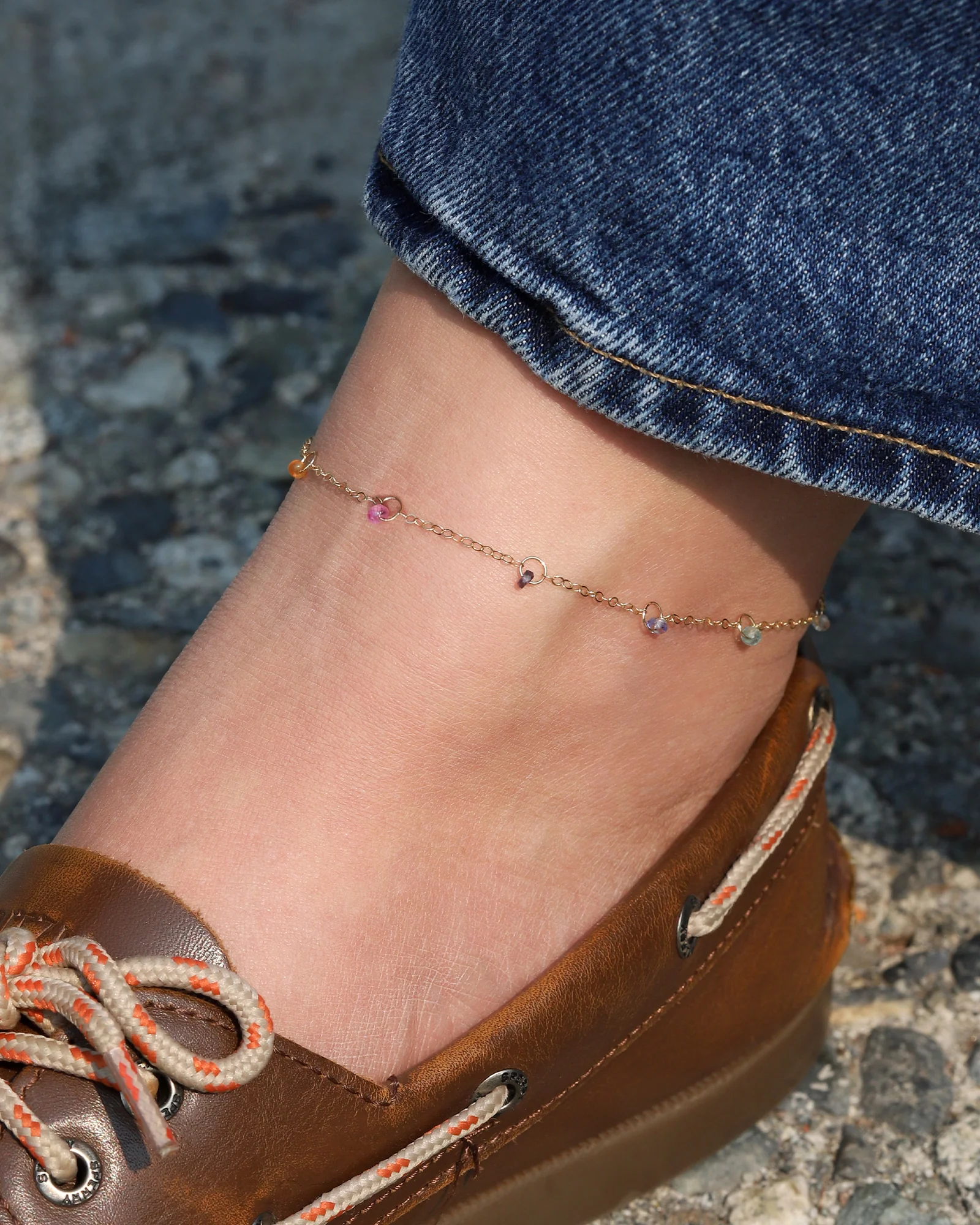 Floating Stone Station Anklet - Image 2