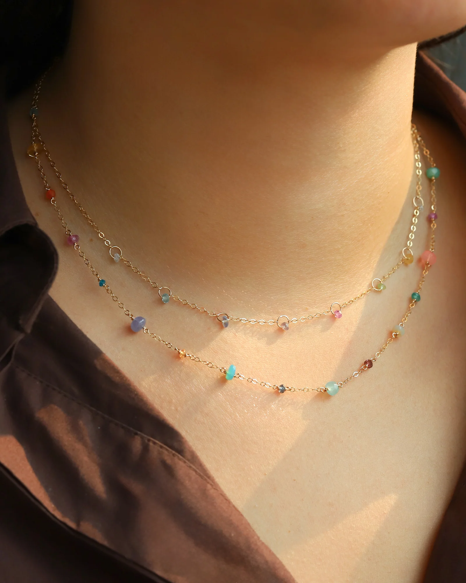 Floating Stone Station Necklace - Image 4