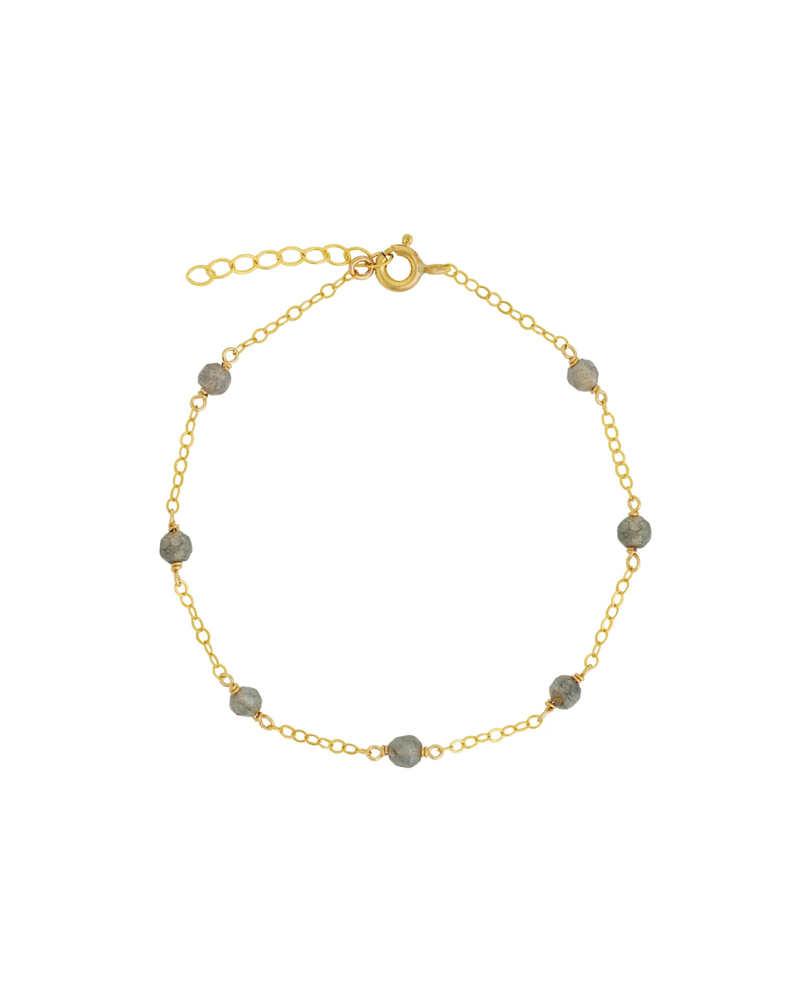 Labradorite Station Bracelet