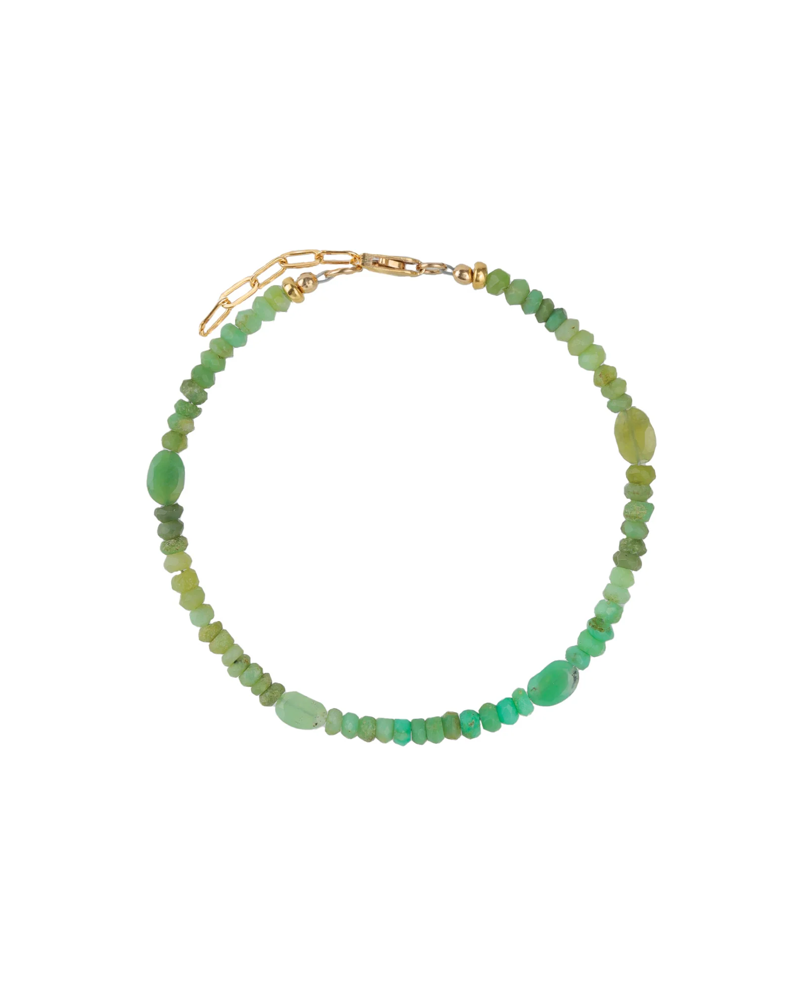 Mixed Chrysoprase Beaded Bracelet | 3mm - 5mm
