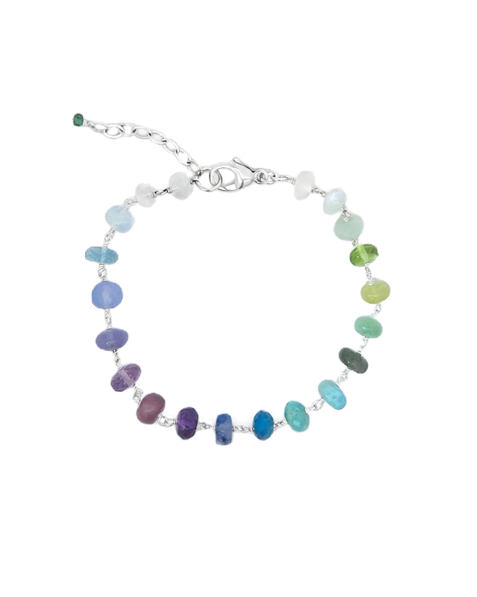 Mixed Stone Chain Bracelet