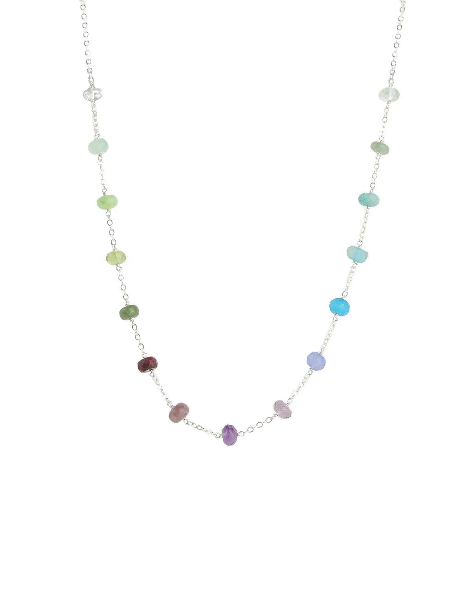 Large Stone Station Necklace