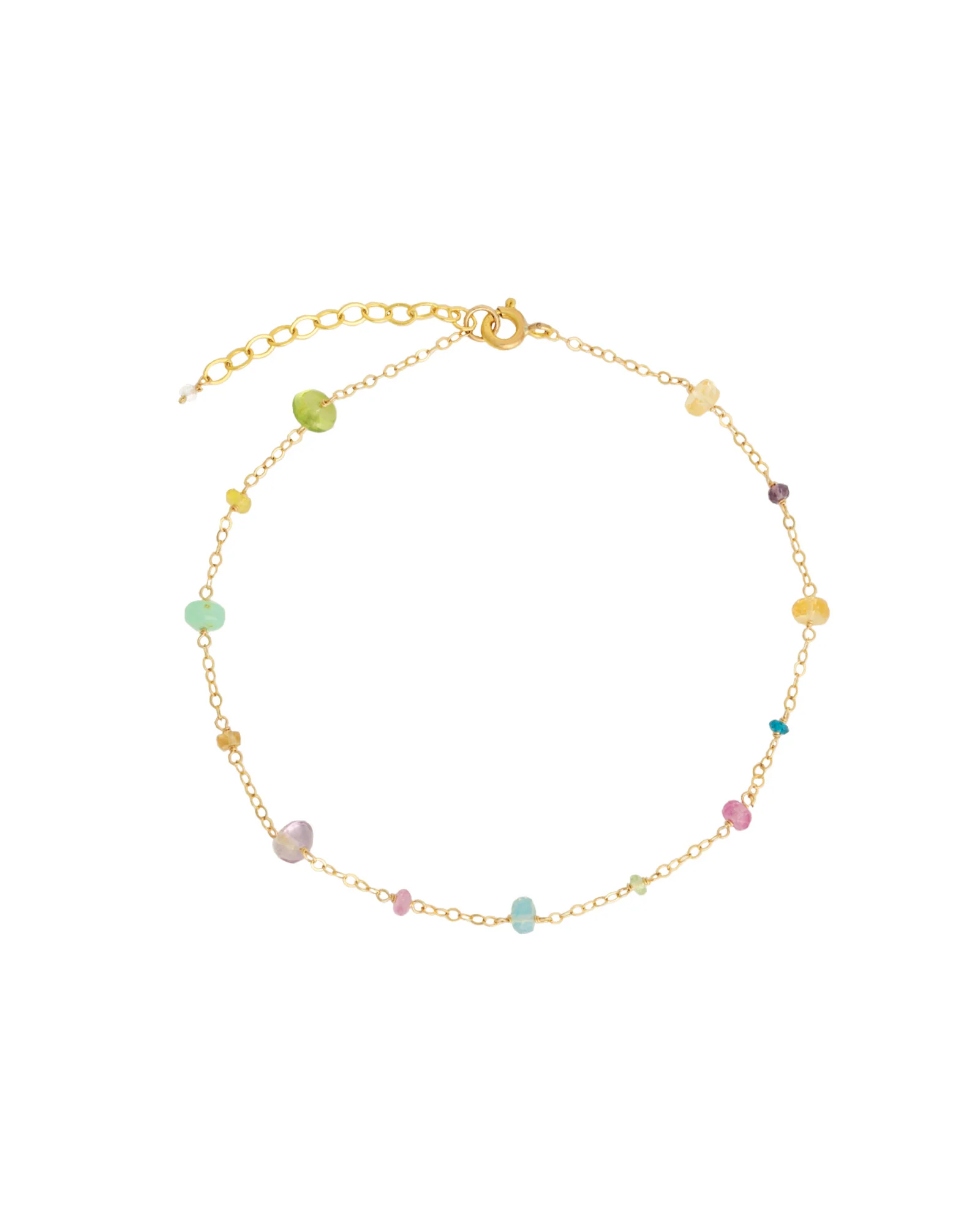 Mixed Stone Station Anklet