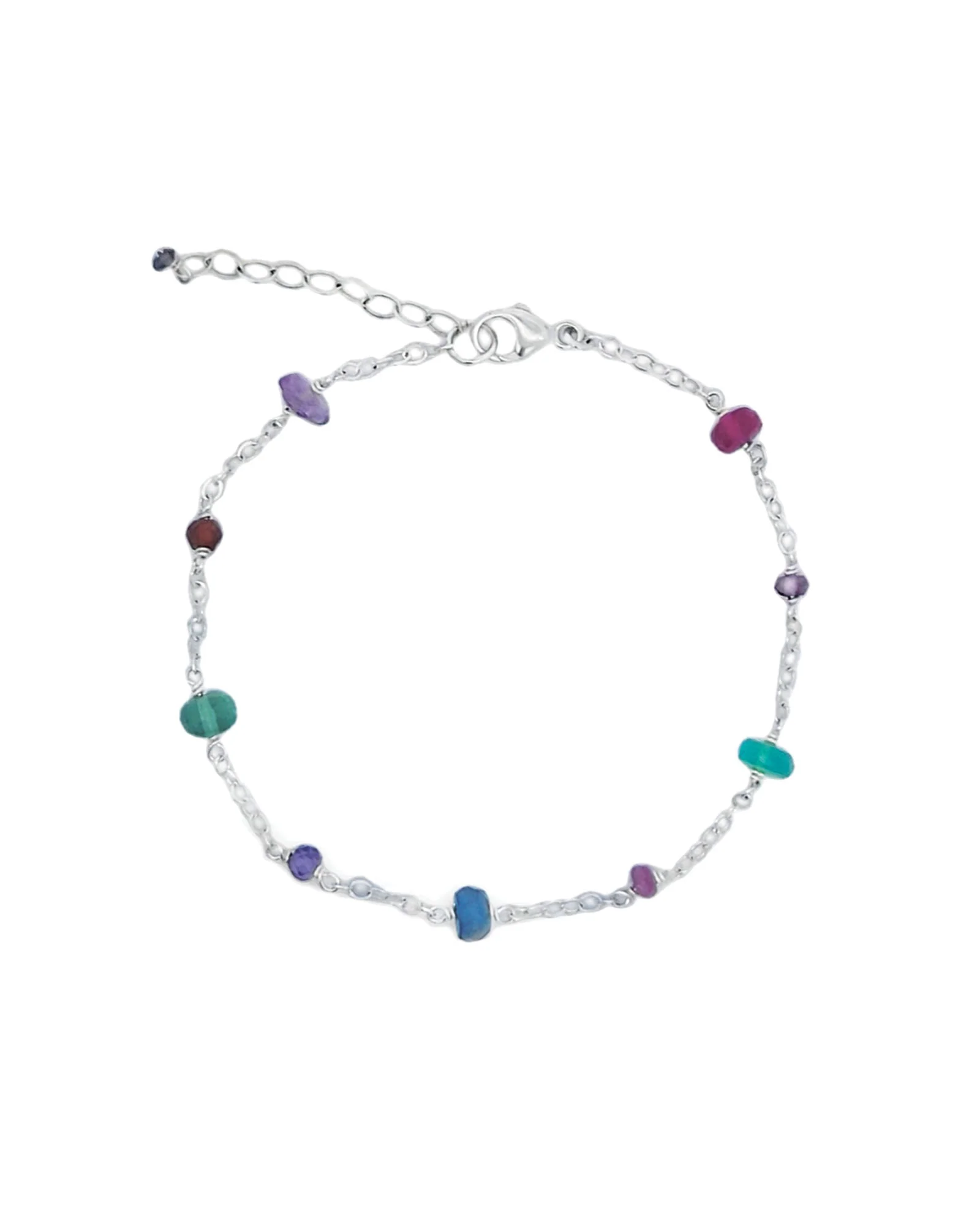 Mixed Stone Station Bracelet