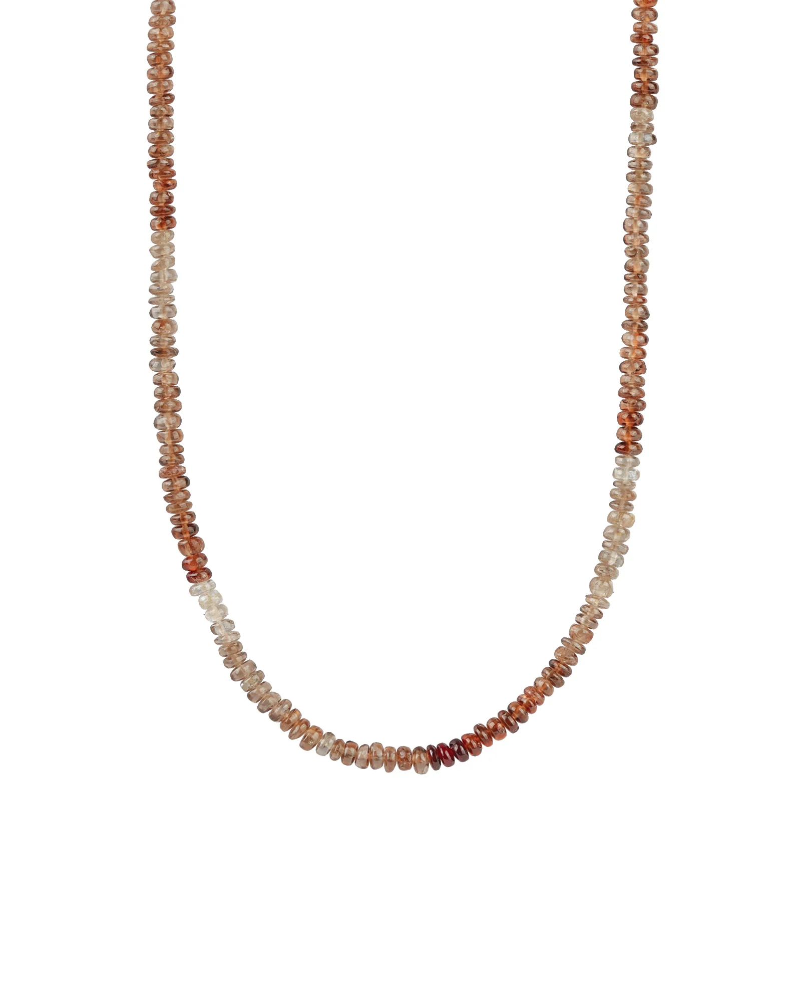 Multi Zircon Beaded Necklace | 4mm