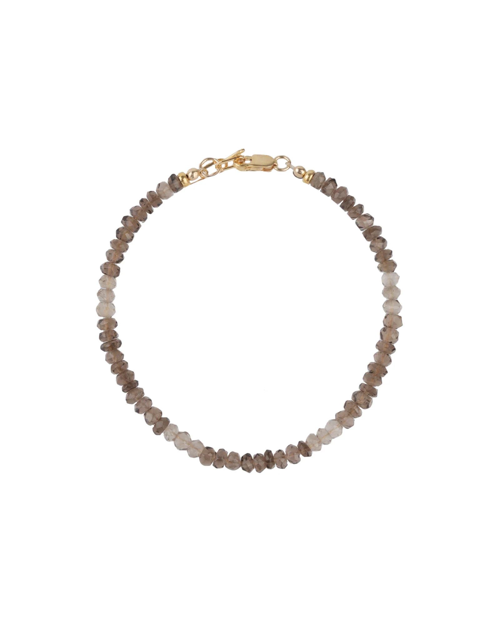 Smoky Quartz Beaded Bracelet | 3mm - 4mm