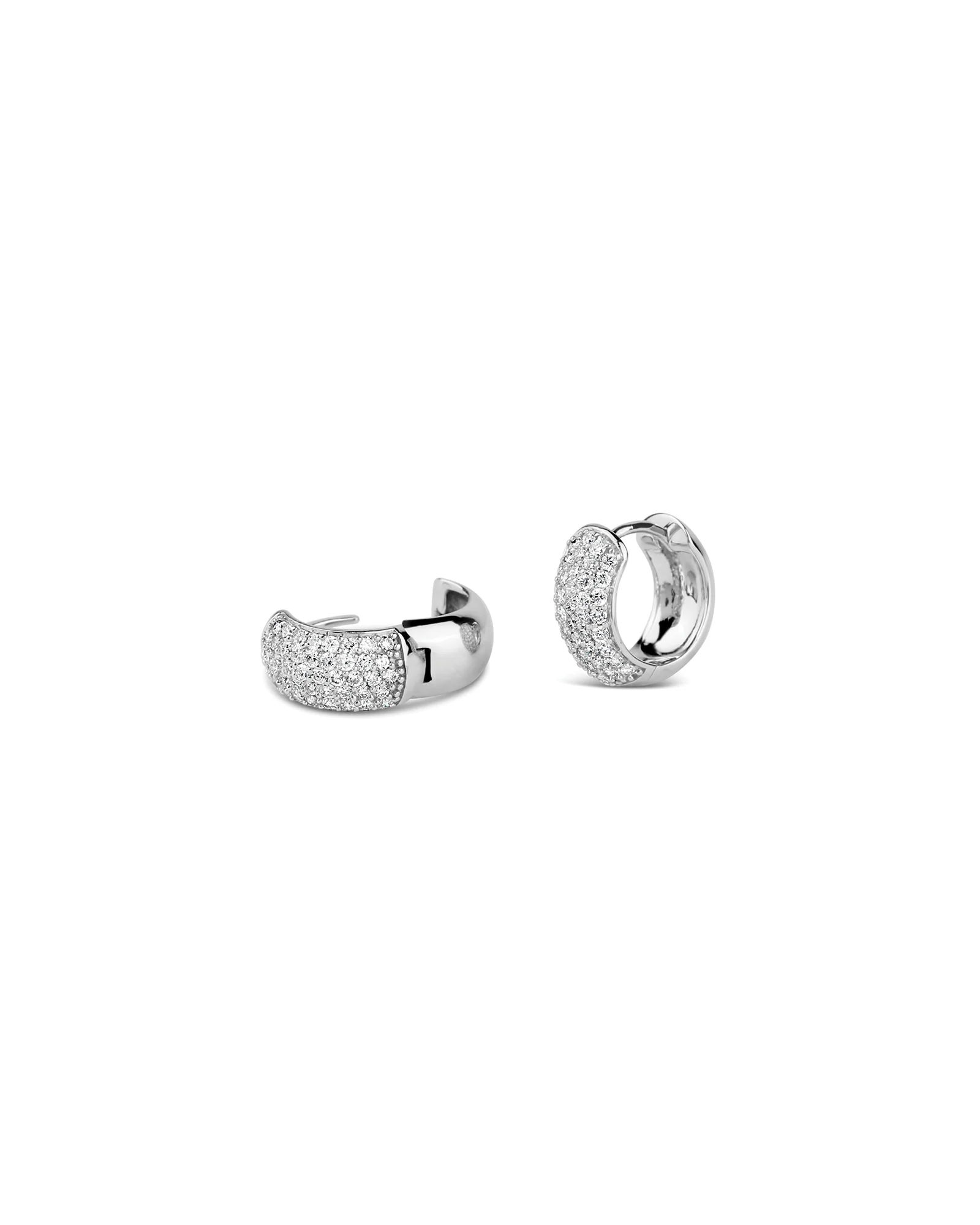 5 Row Pavé Huggies - Image 3