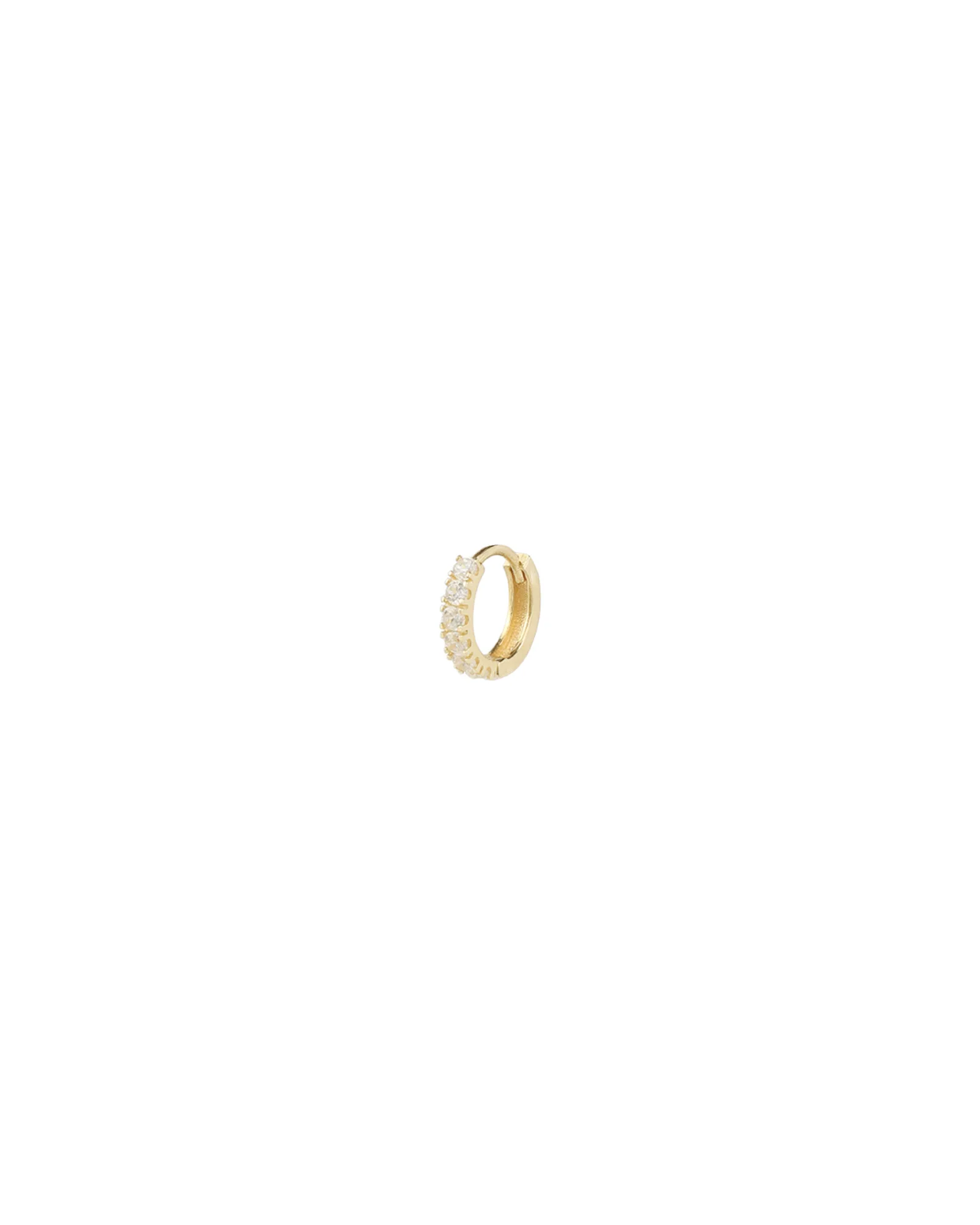 Classic CZ Single Huggie | 10mm