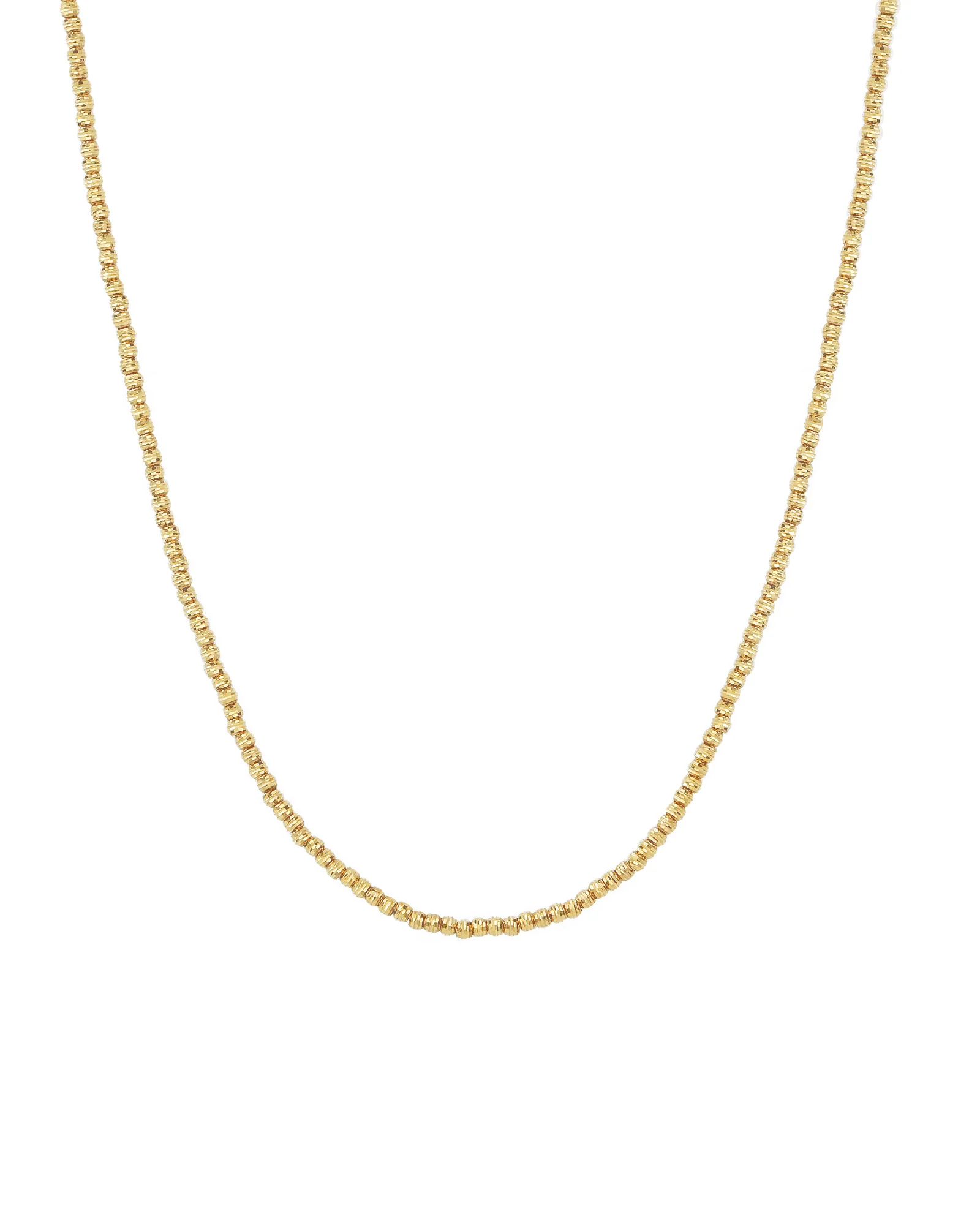 Diamond Cut Beaded Necklace