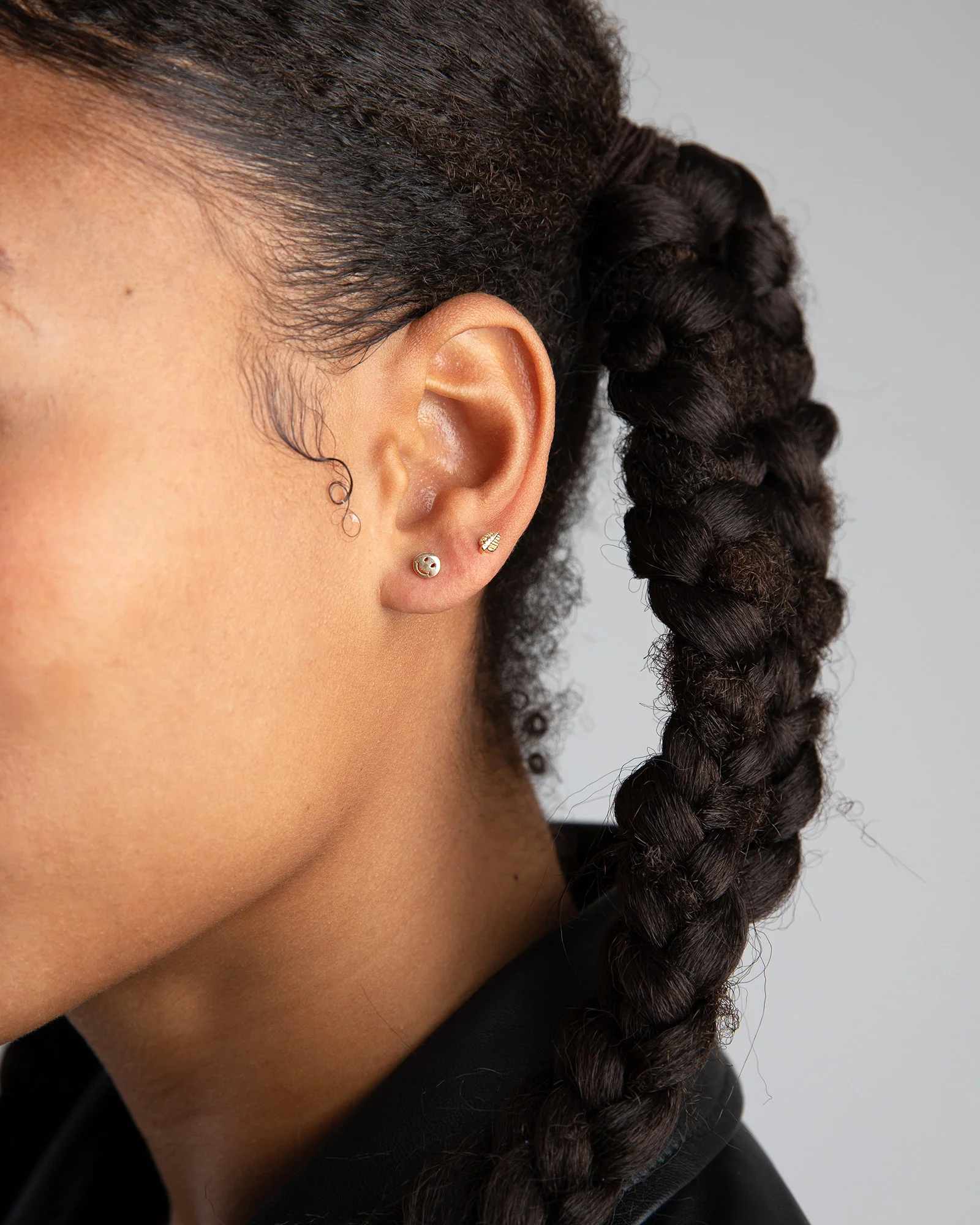 Diamond Leaf Studs - Image 2