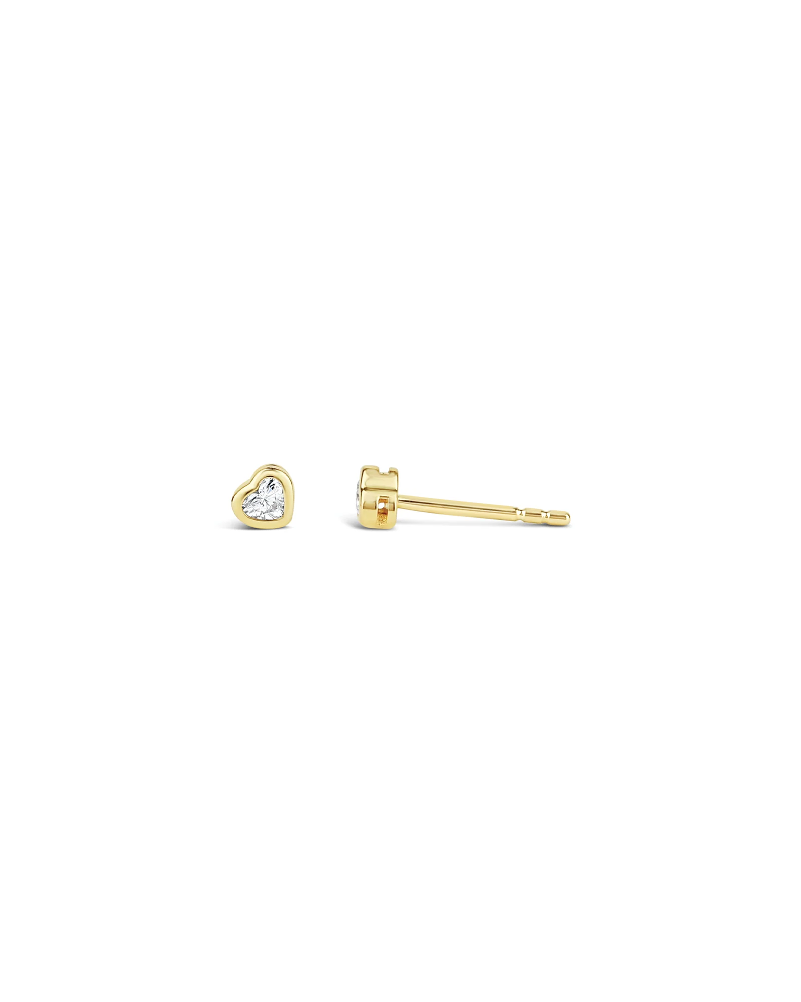 Heart Diamond Studs - Image 3