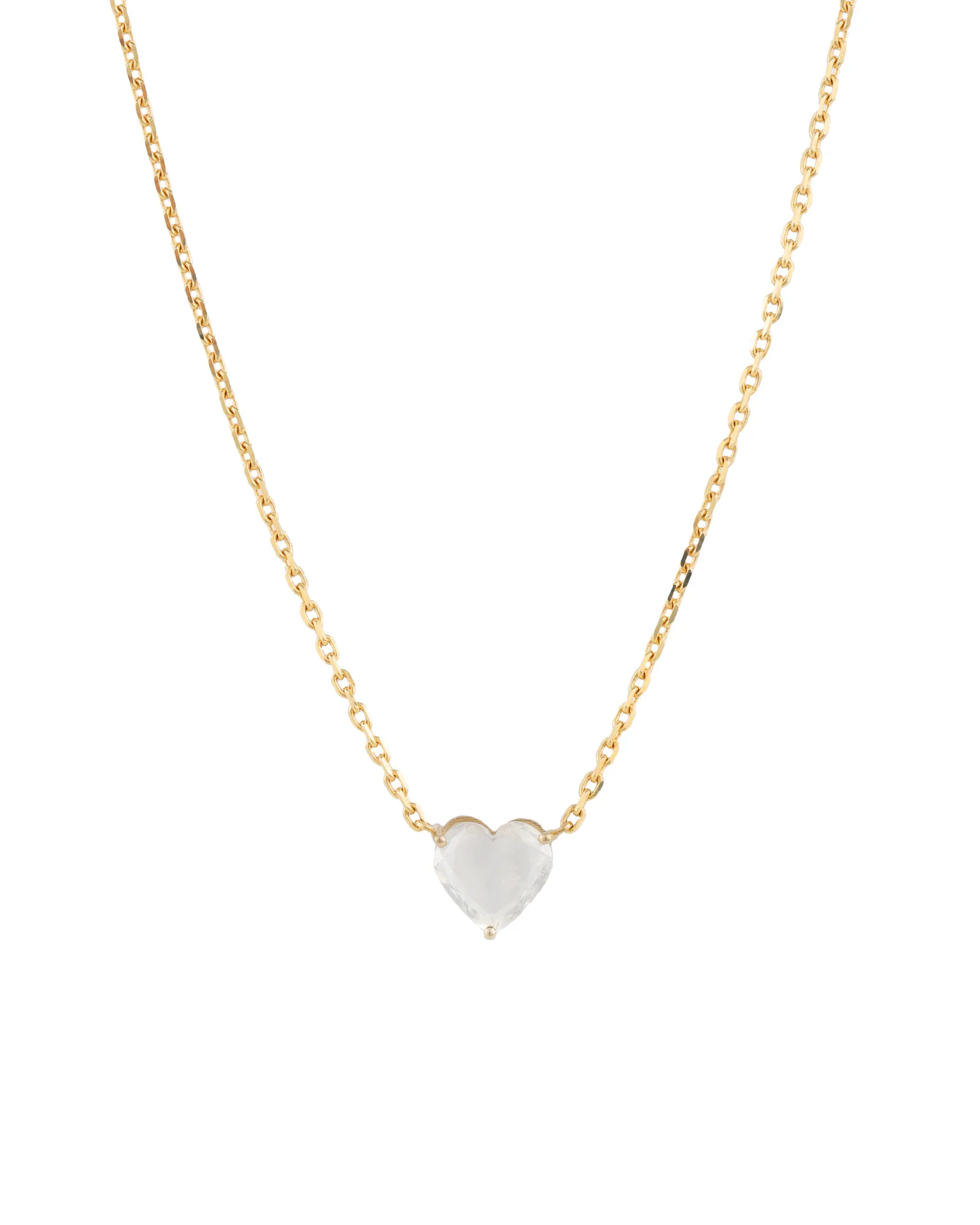 Moonstone Heart Necklace
