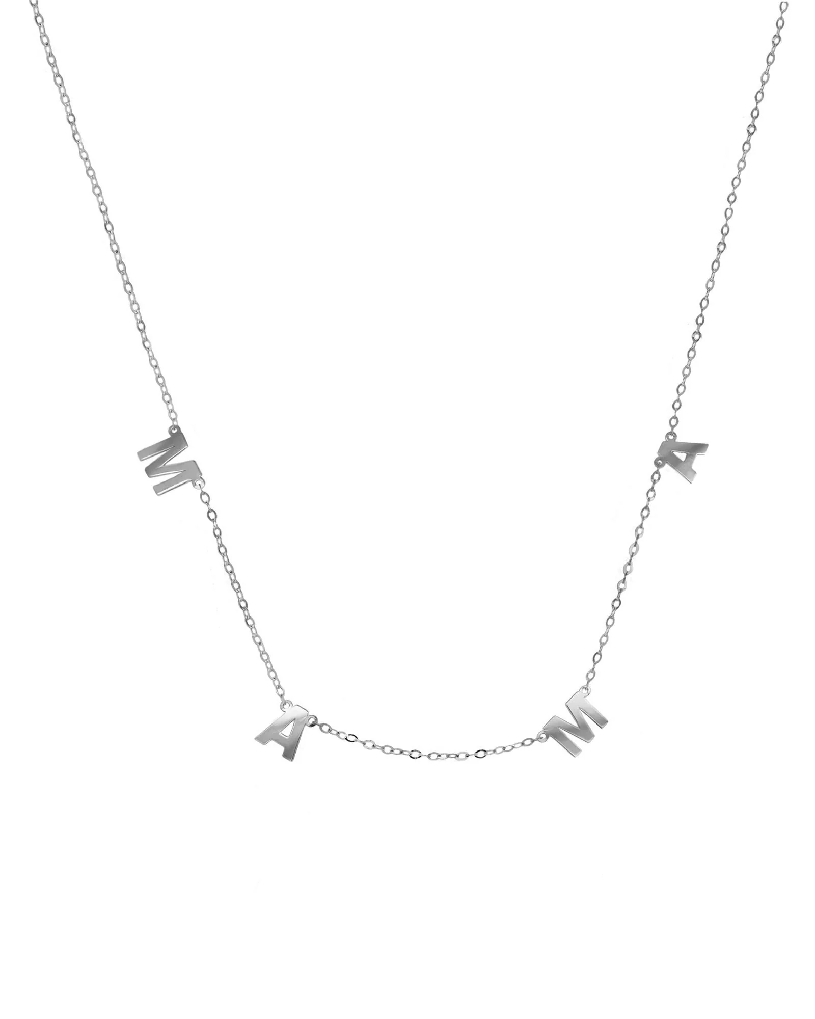 Mama Drop Letter Necklace