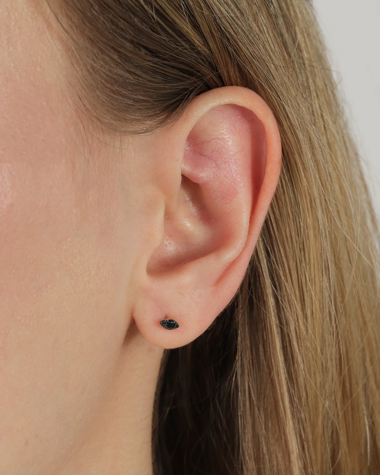 Marquise Black Diamond Studs - Image 2