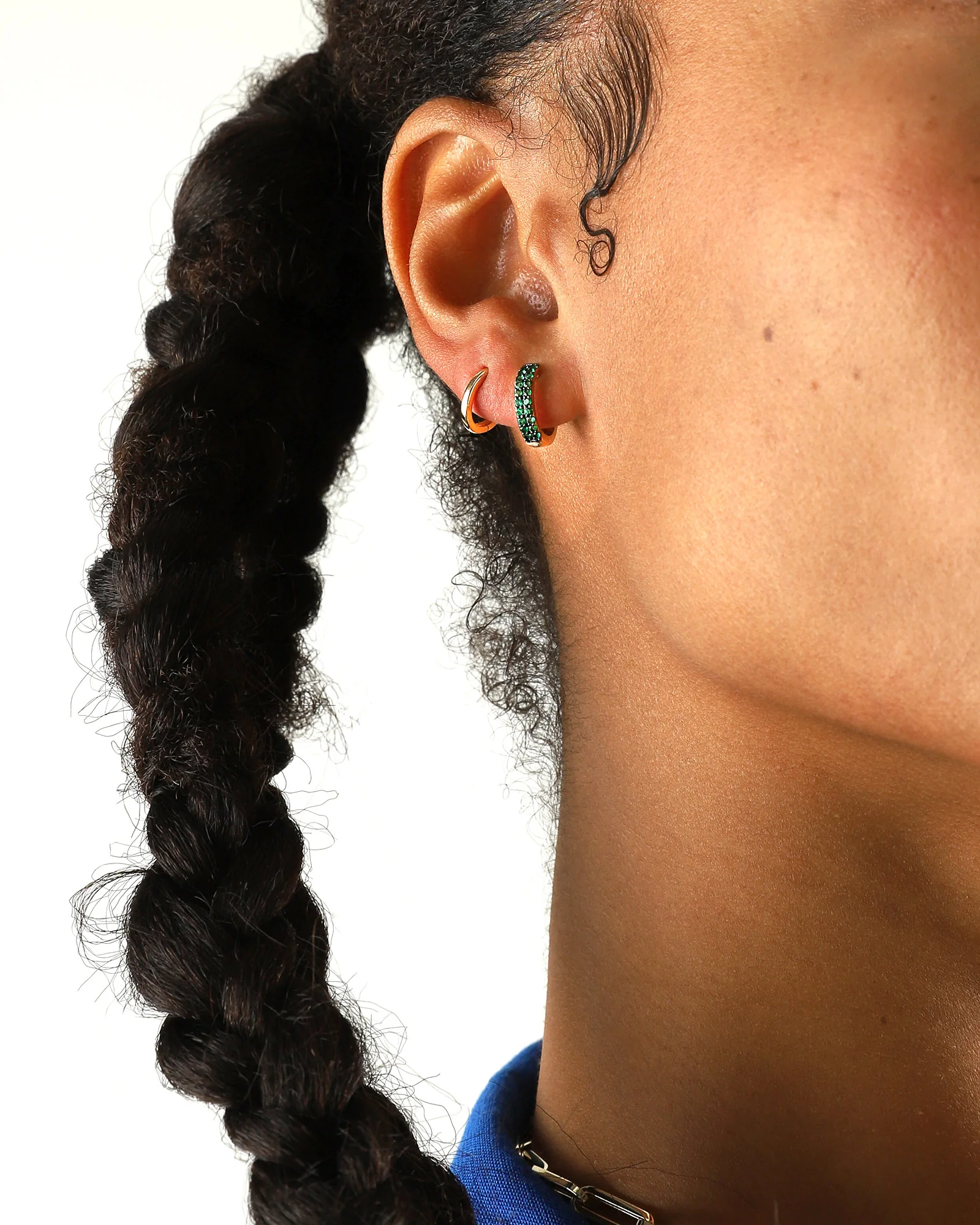 Oval Single Huggie | 9mm - Image 2