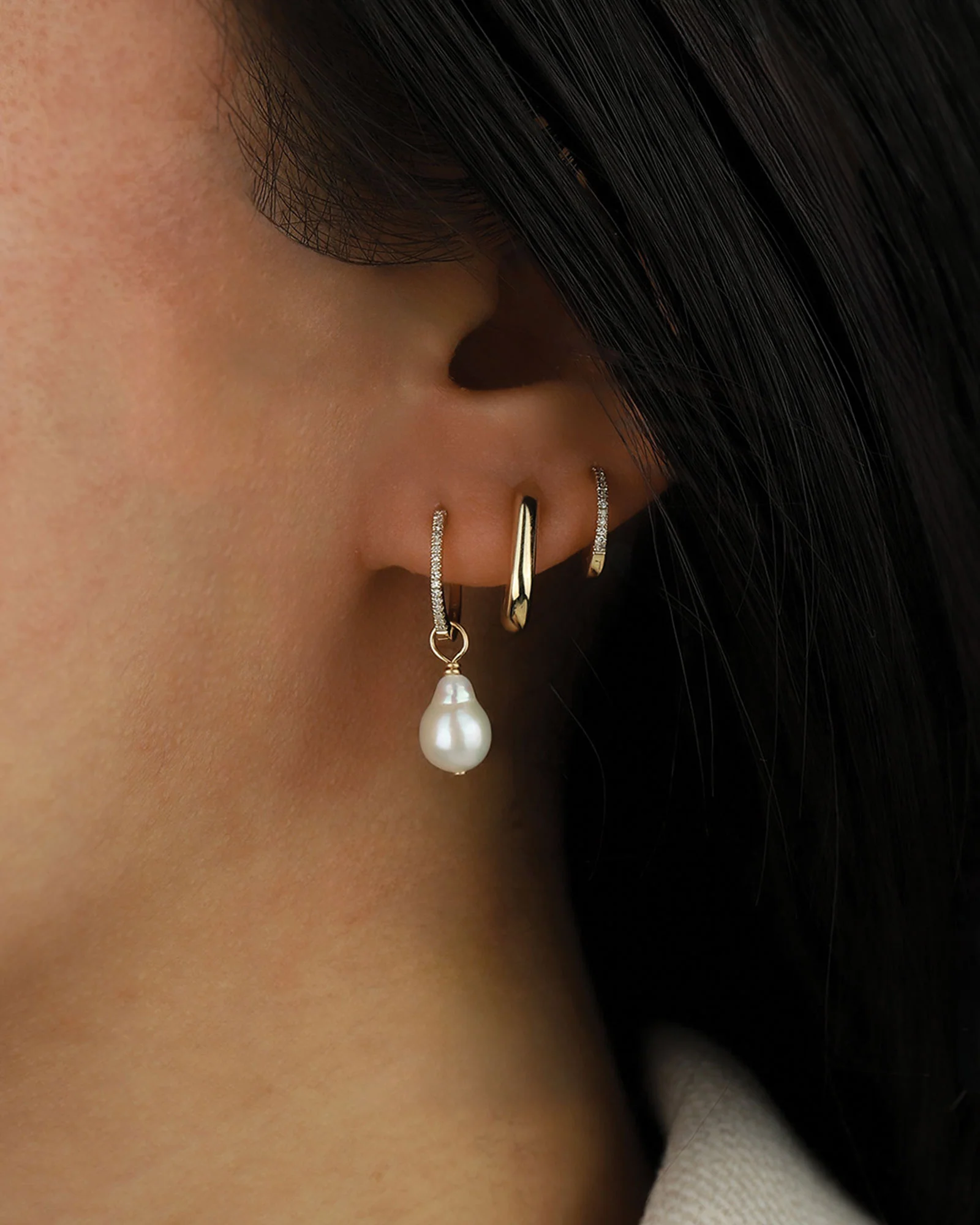 Pearl Hoop Charm - Image 2