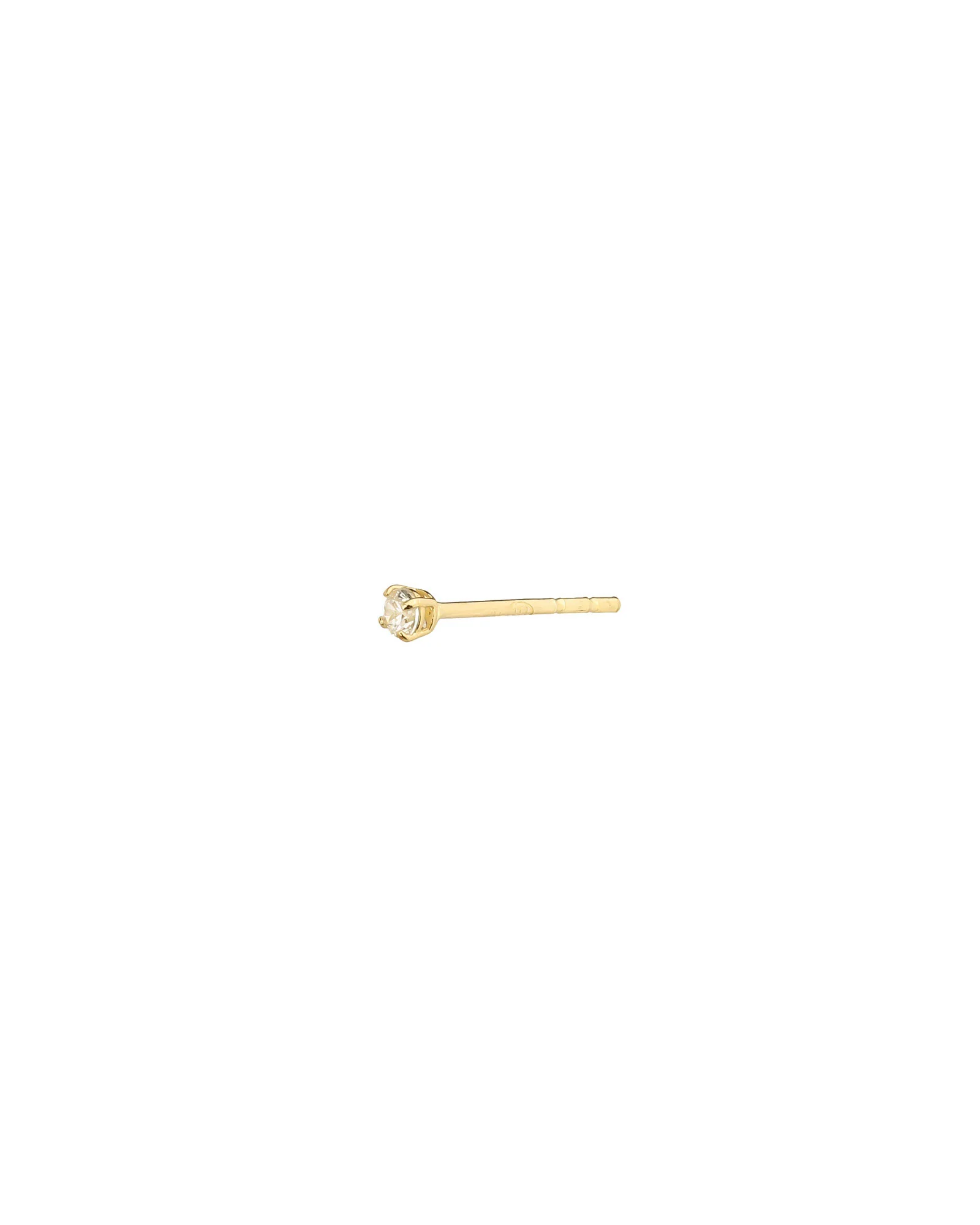 Round CZ 2mm Stud - Image 3