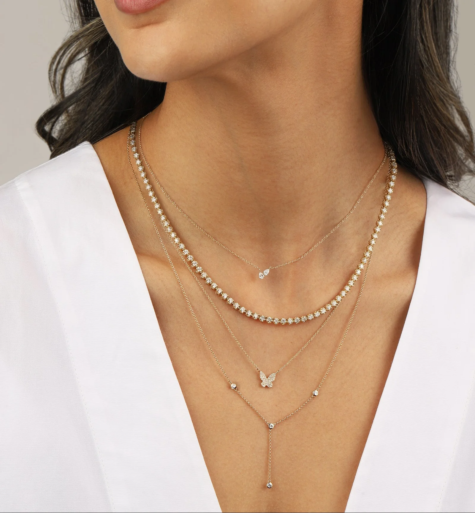Tennis Diamond Necklace | Large - Image 2
