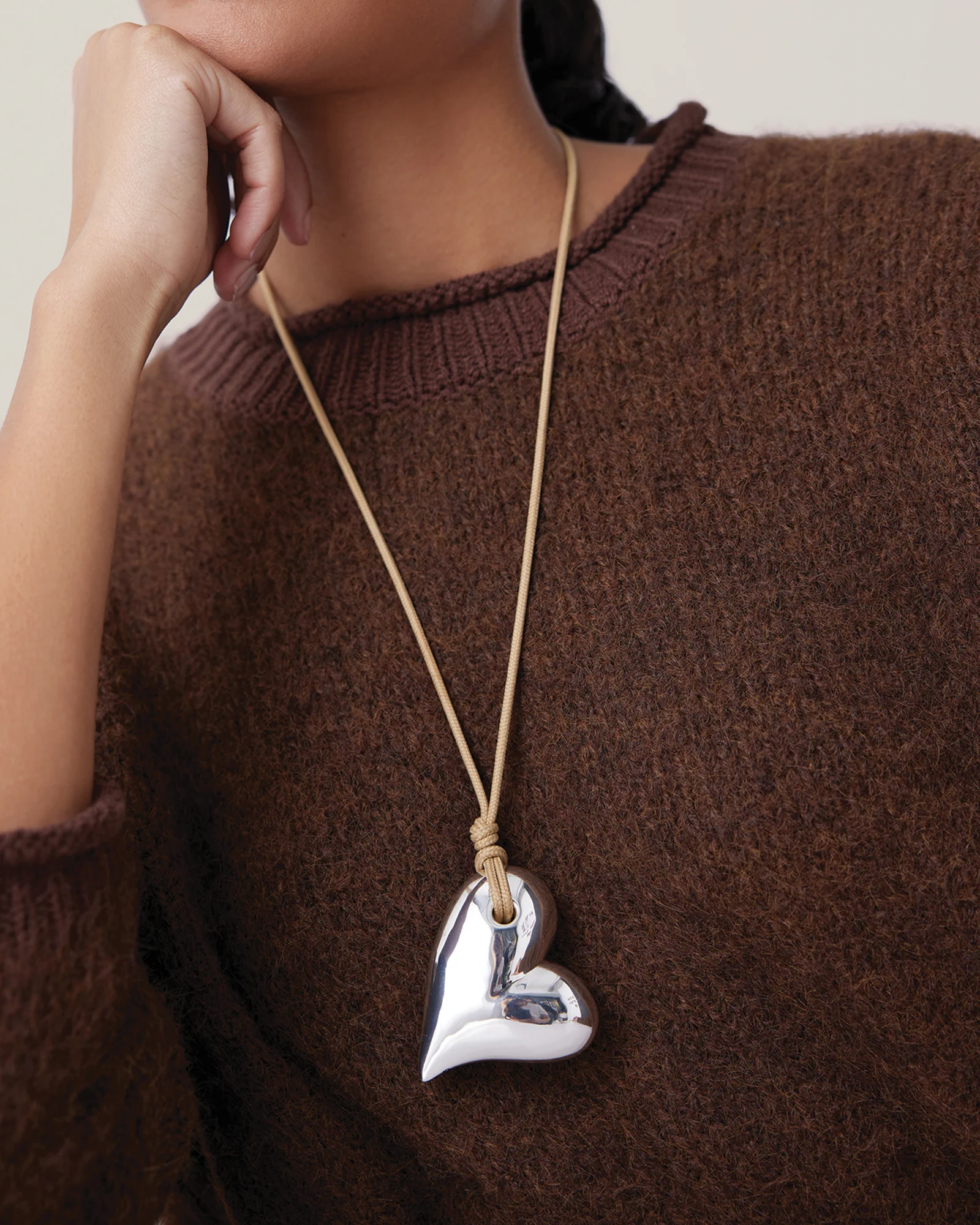 Mega Art Heart On A String Necklace - Image 2