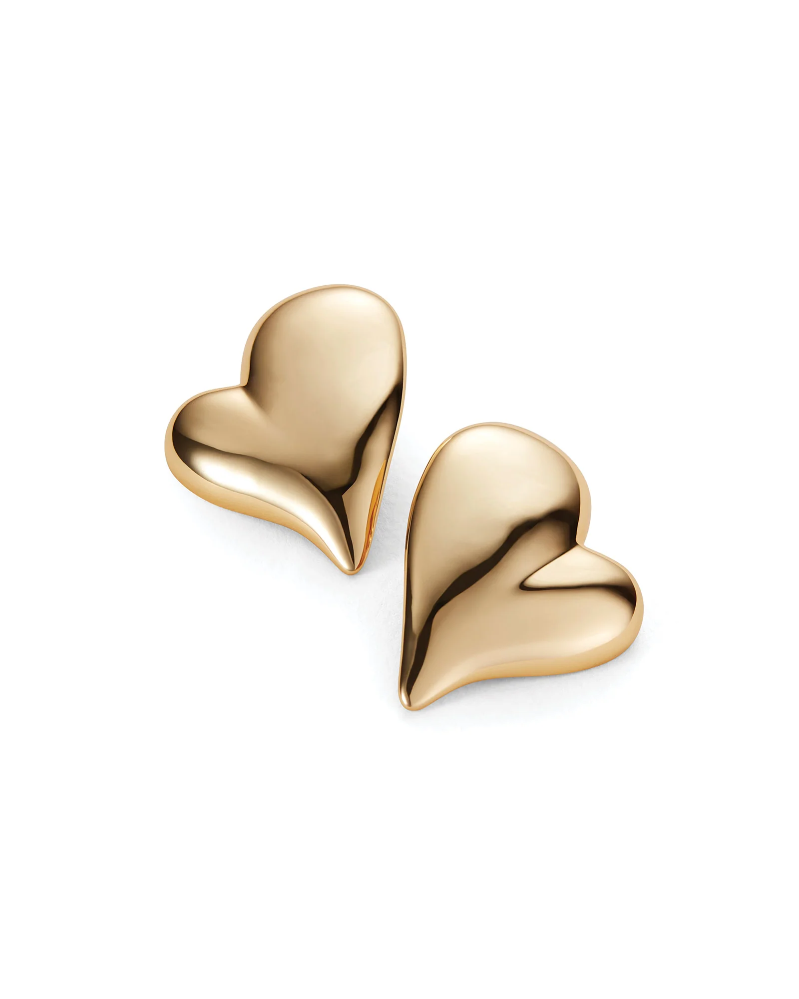 Mega Art Heart Symmetrical Button Earrings