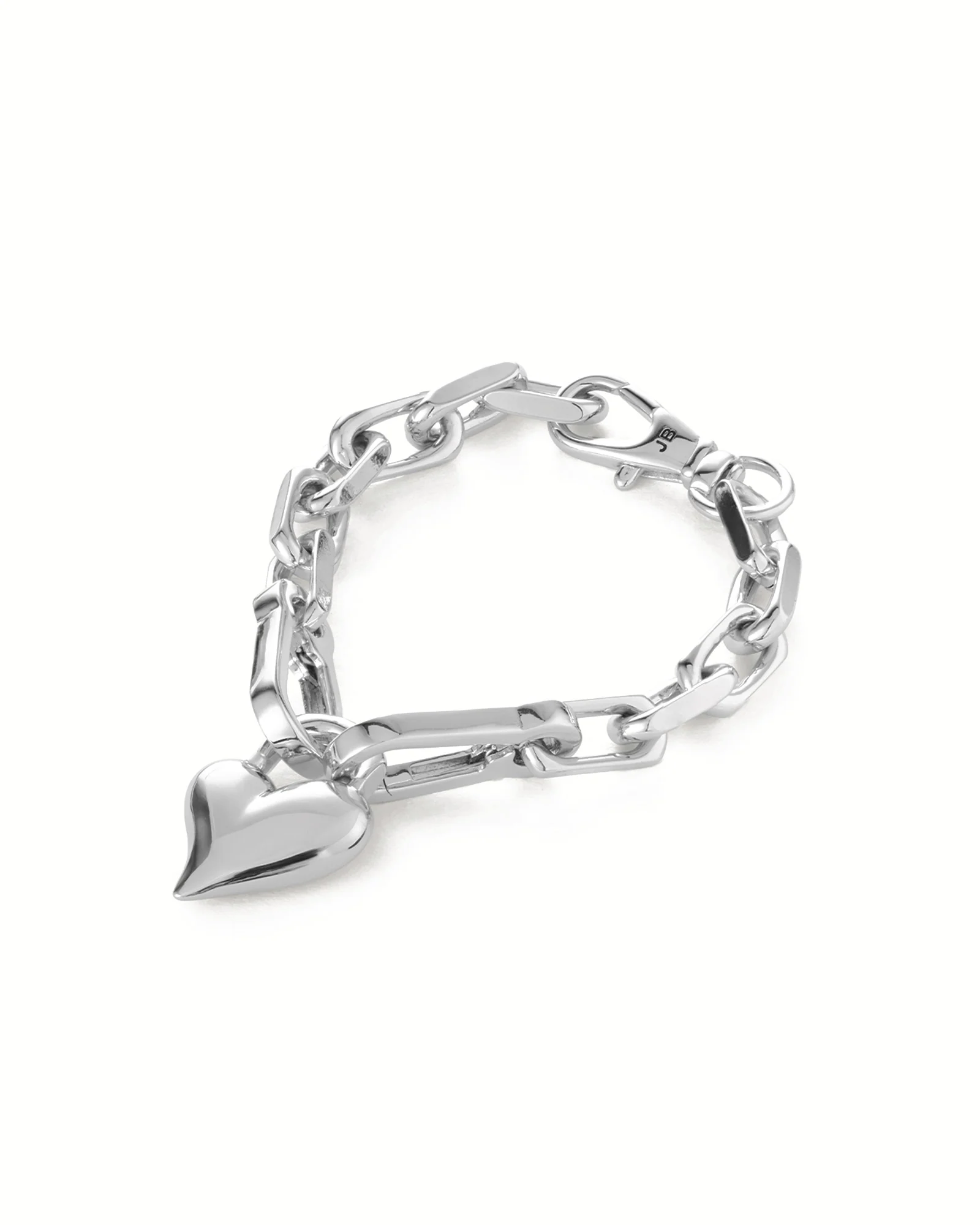 Padlock Heart Chain Bracelet