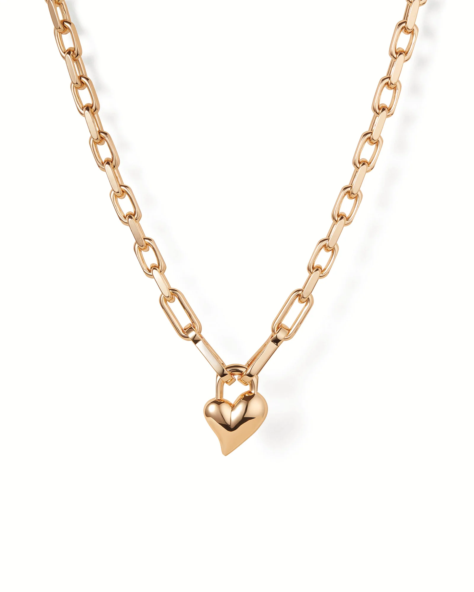 Padlock Heart Pendant Necklace