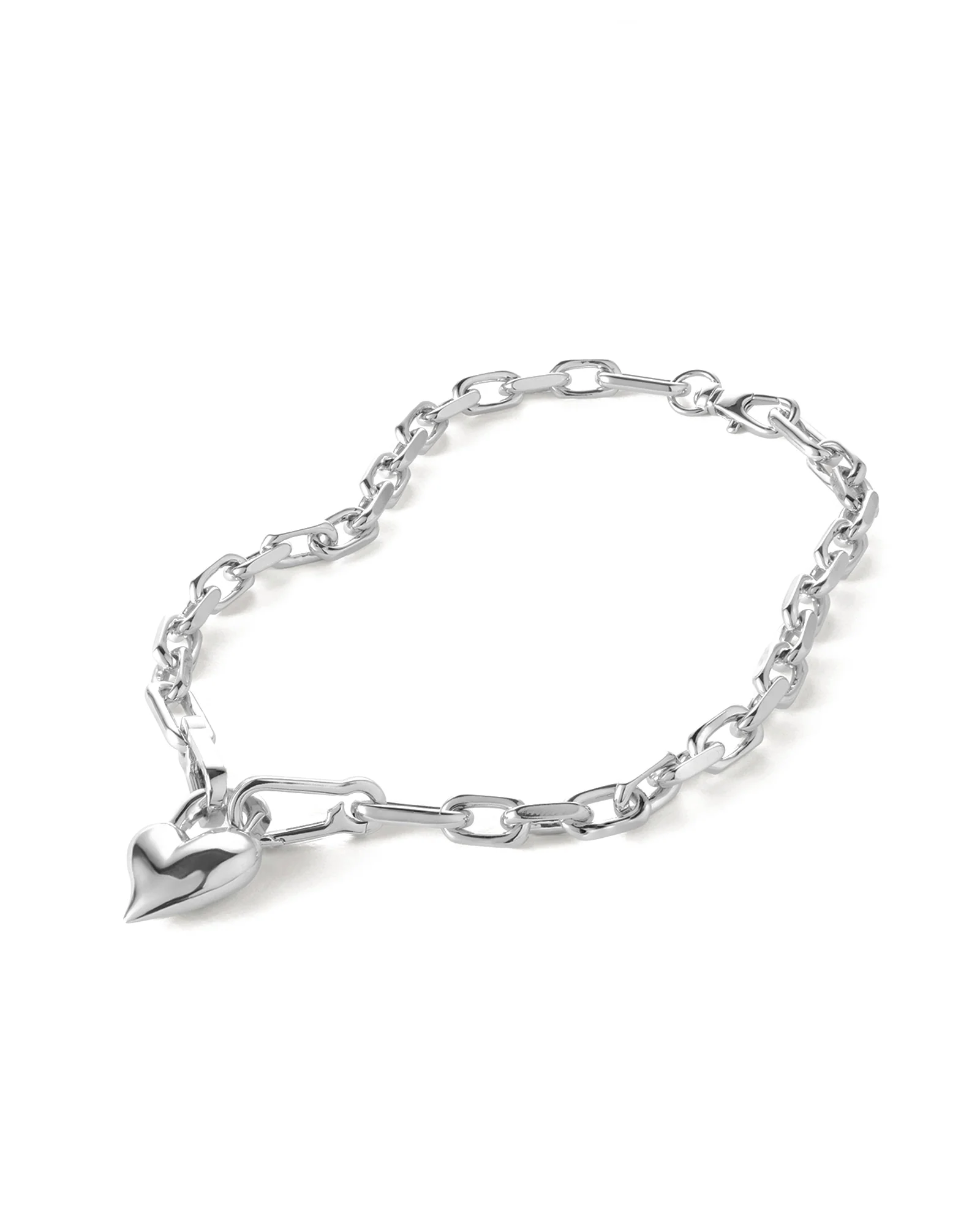 Padlock Heart Pendant Necklace - Image 3
