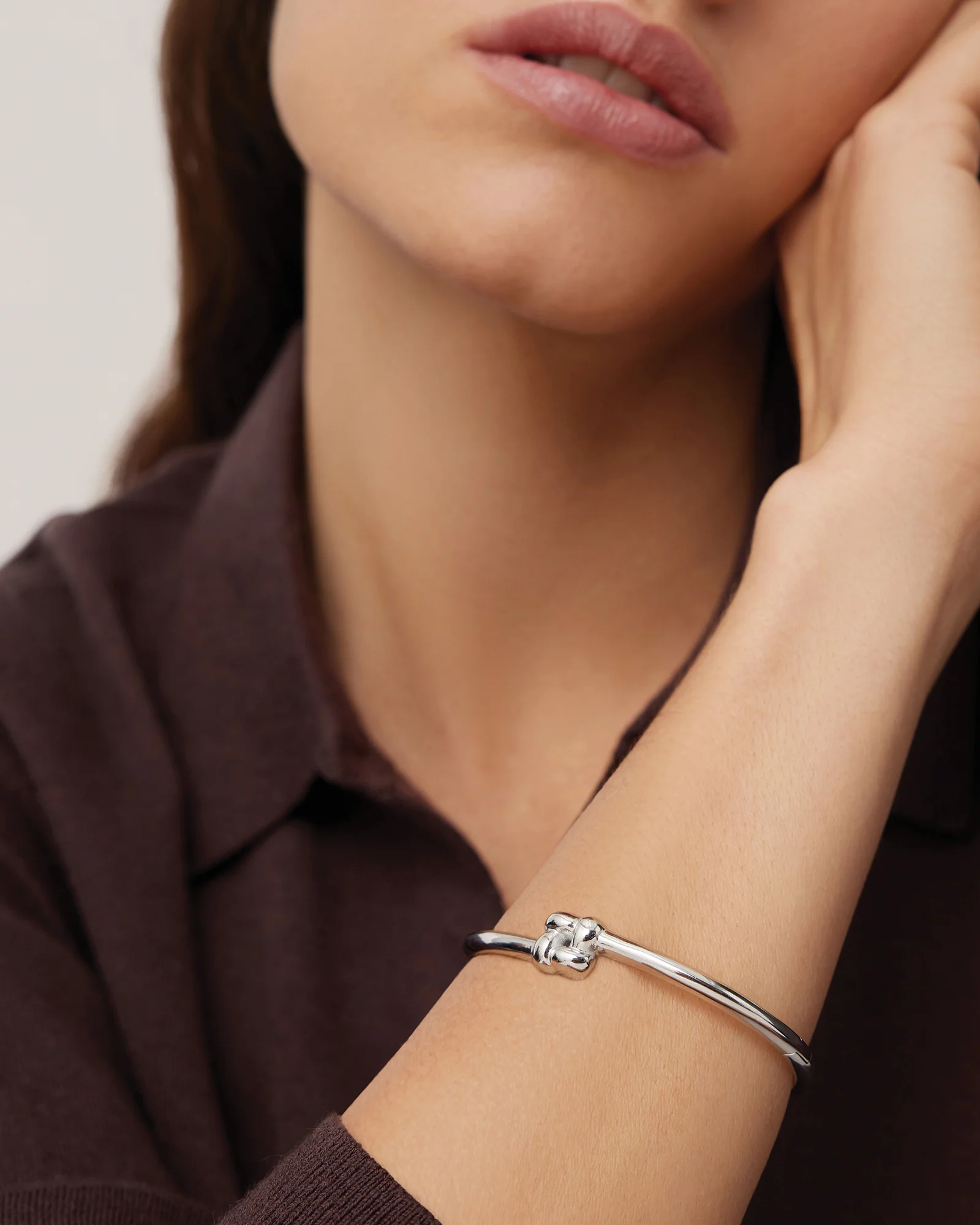 Slim Woven Square Bangle - Image 3