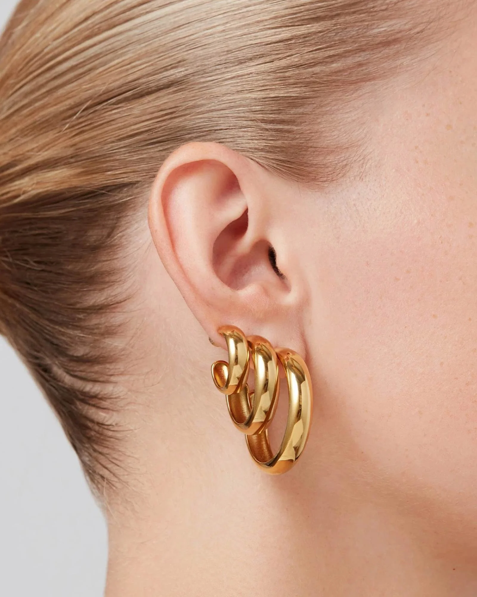 Staple Hoop Earrings - Small - Image 2