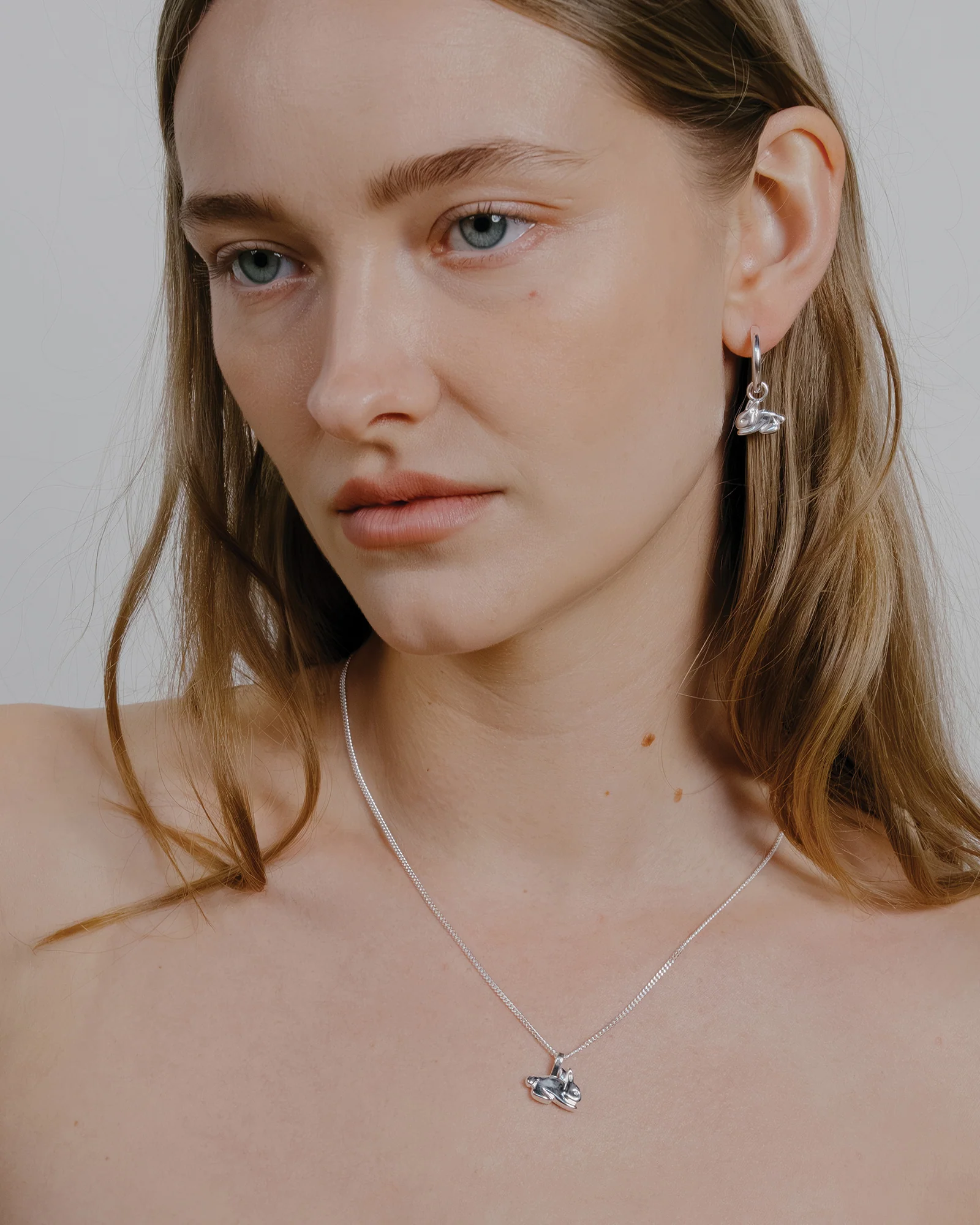 Bunny Charm Hoops - Image 2