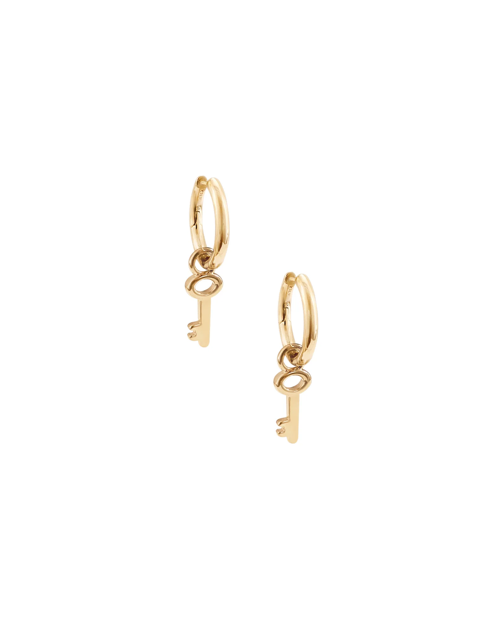 Key Charm Hoops