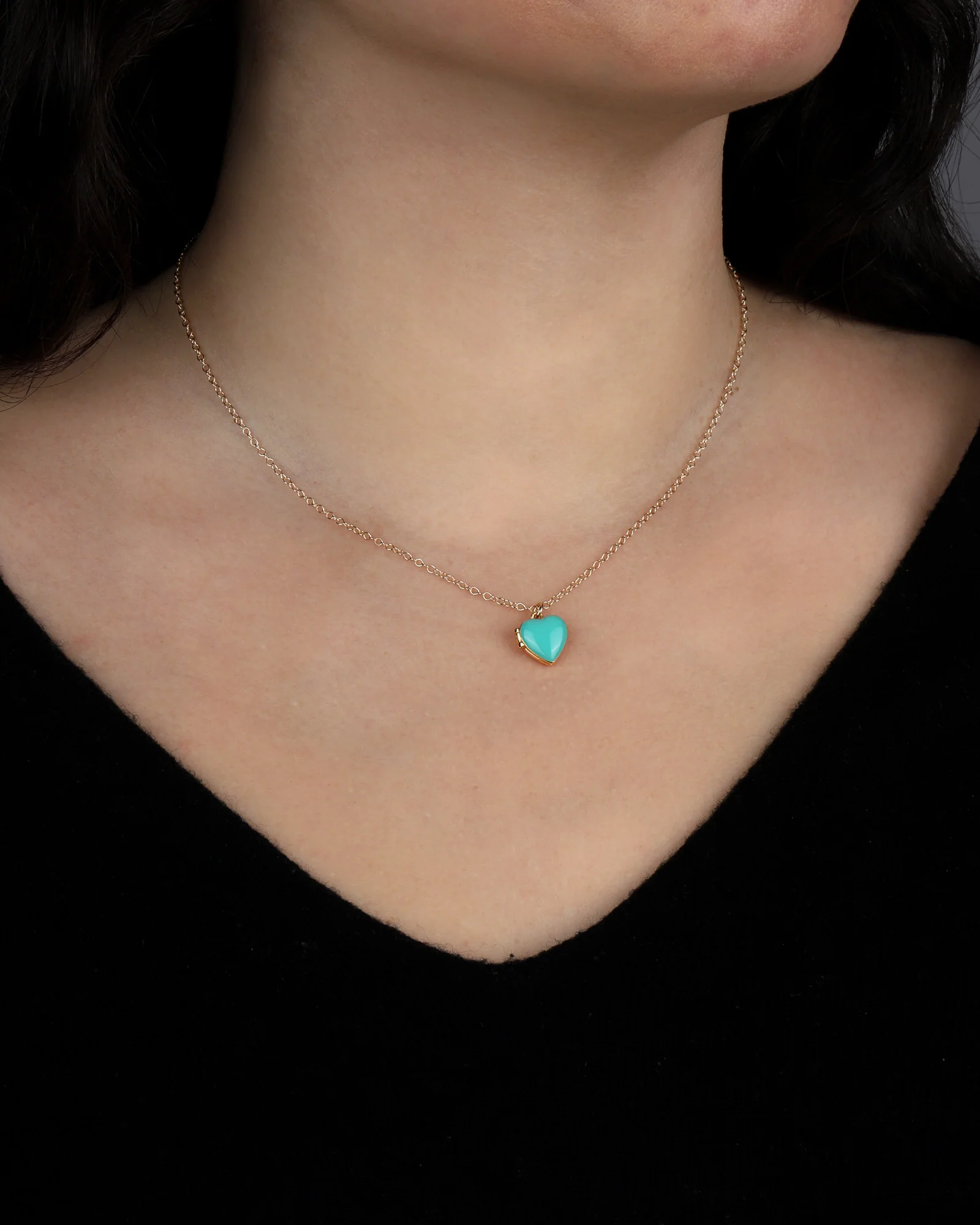 Enamel Heart Locket - Image 2