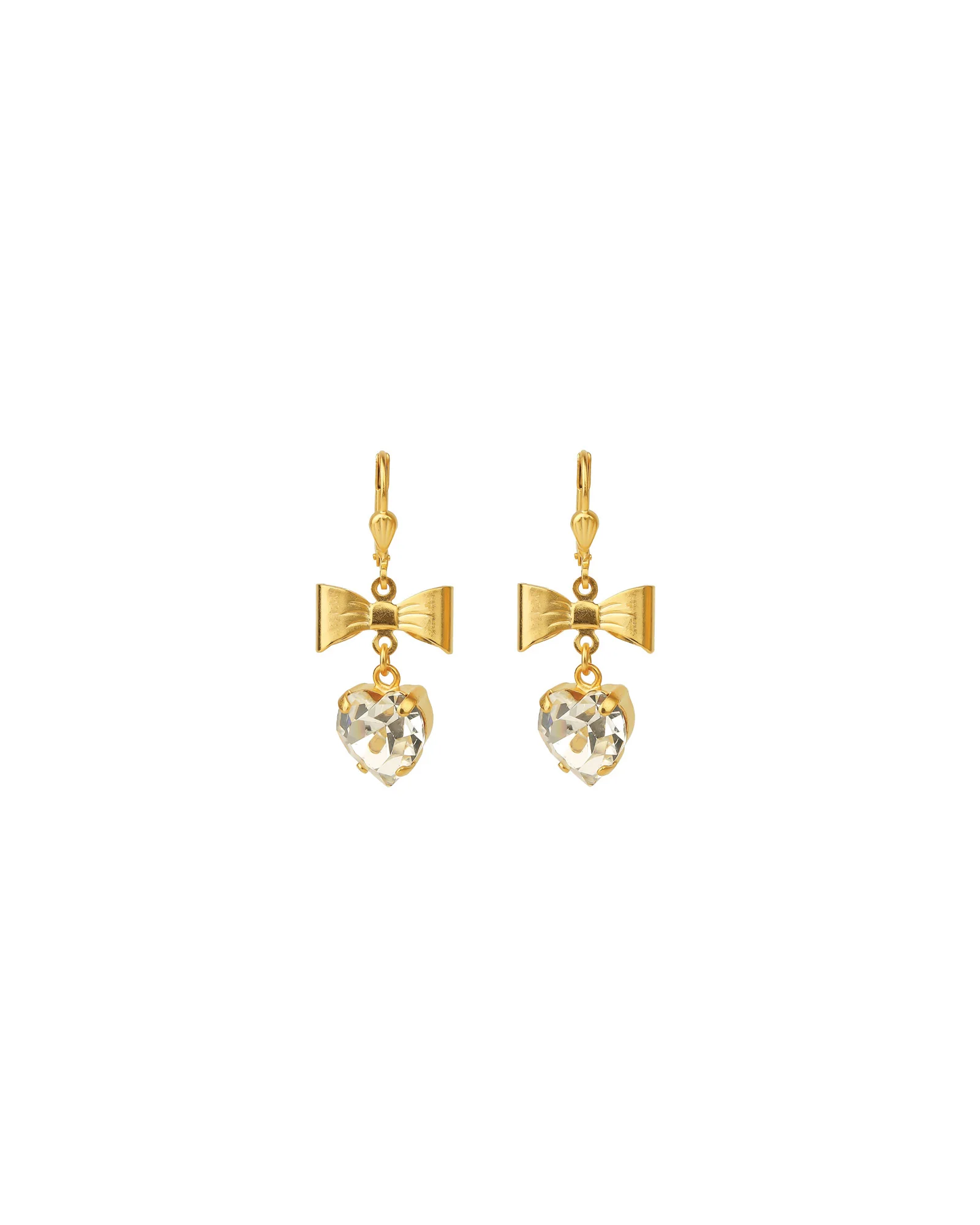 Bow Crystal Drop Hooks