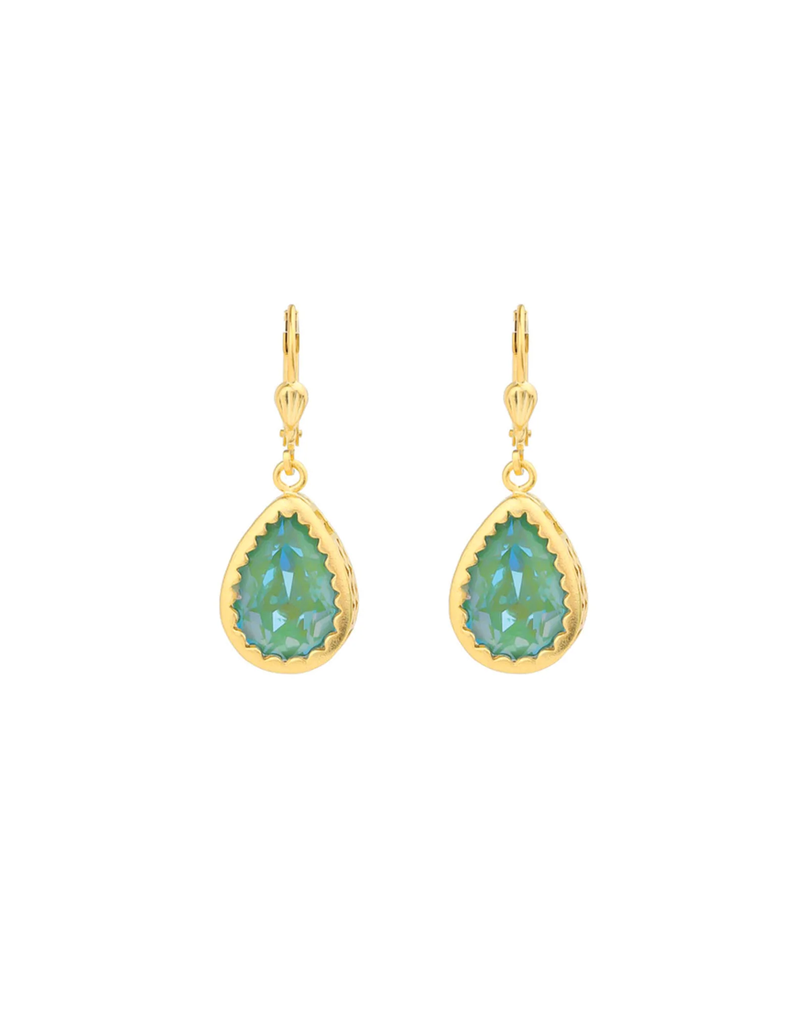 Filigree Bezel Teardrop Hooks