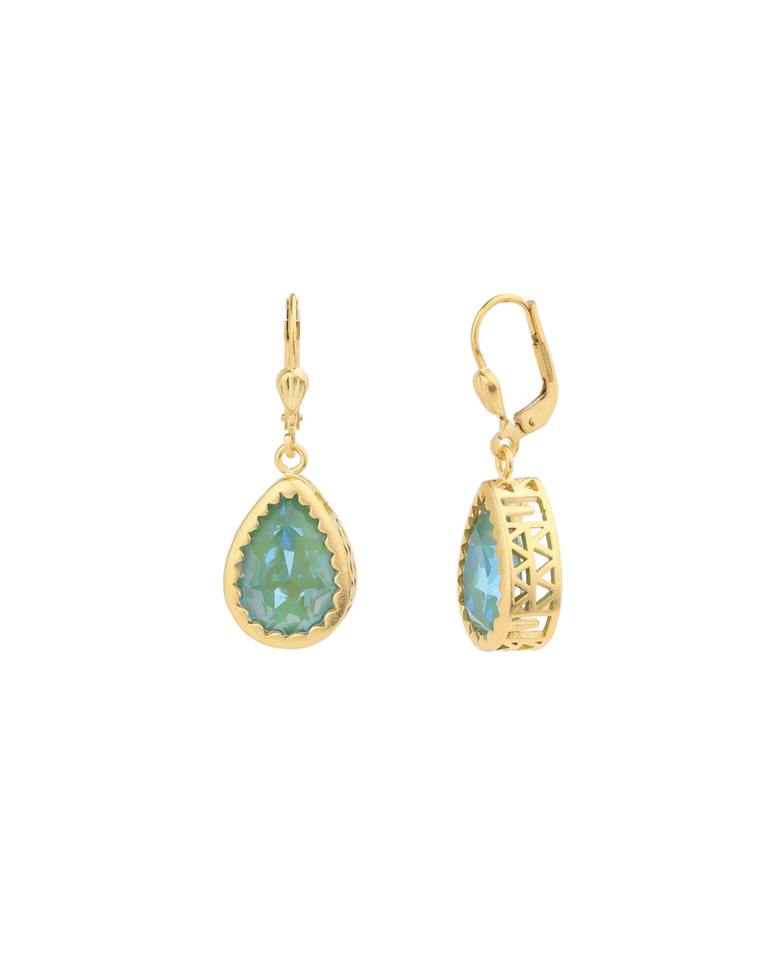 Filigree Bezel Teardrop Hooks - Image 3