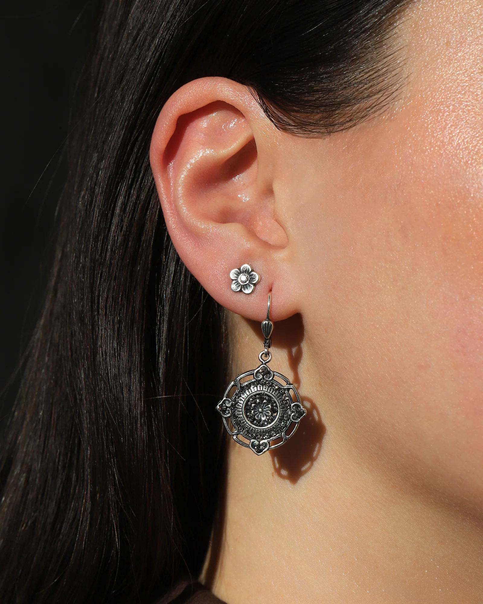 Flower Crystal Studs - Image 2