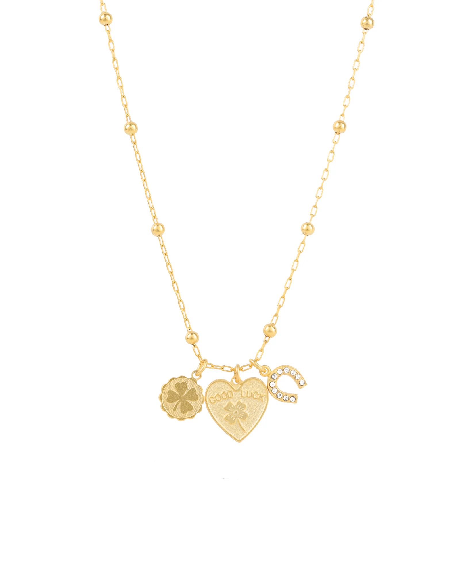 Lucky Three Charm Necklace
