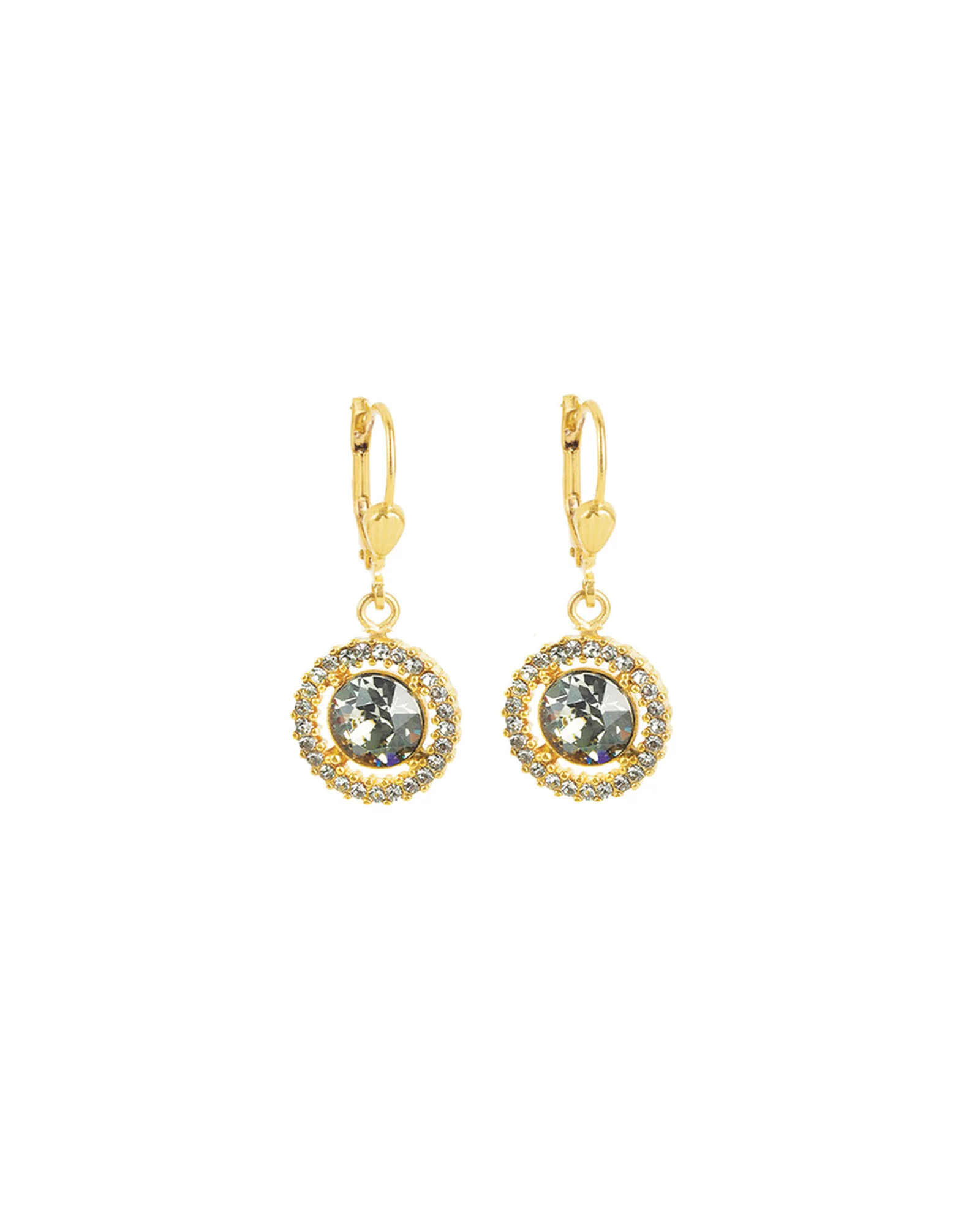 Round Crystal Halo Circle Hooks