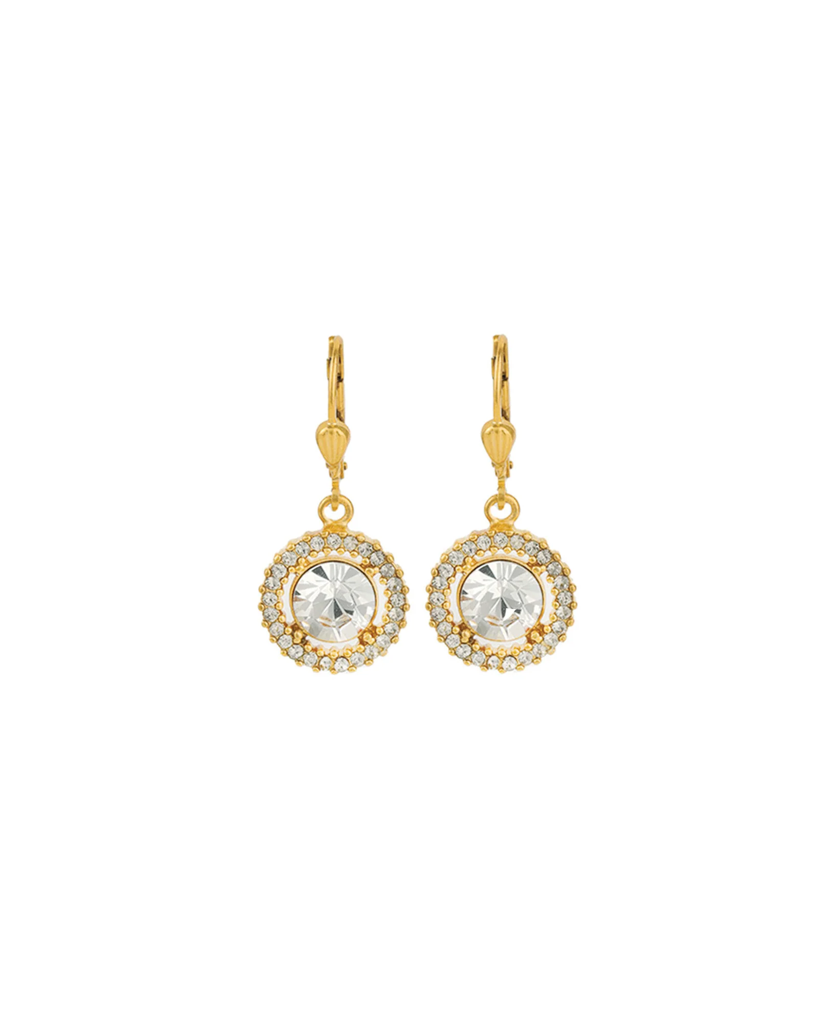 Round Crystal Halo Circle Hooks