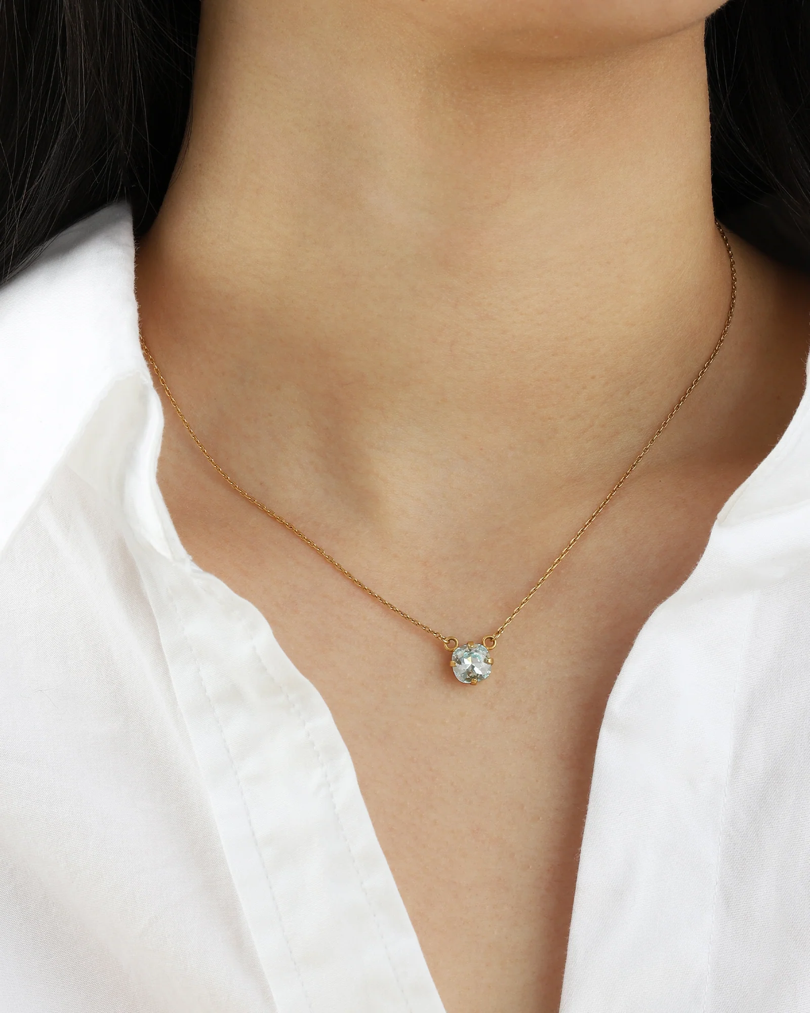 Round Crystal Necklace - Image 2