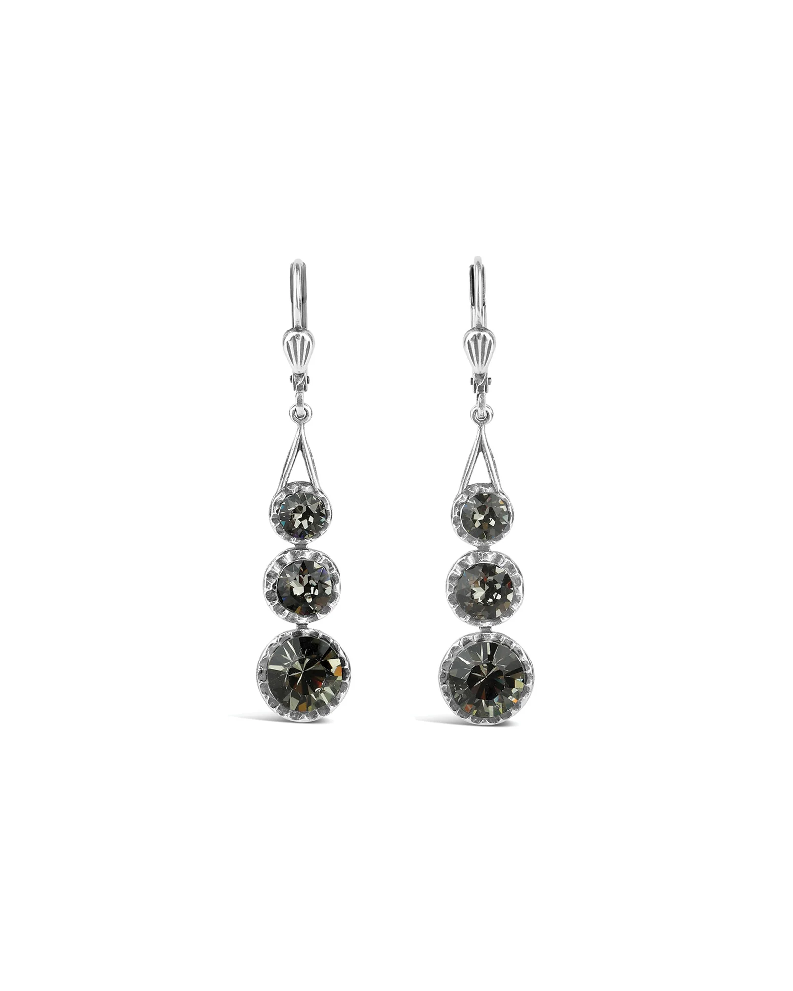 Three Round Crystal Hooks