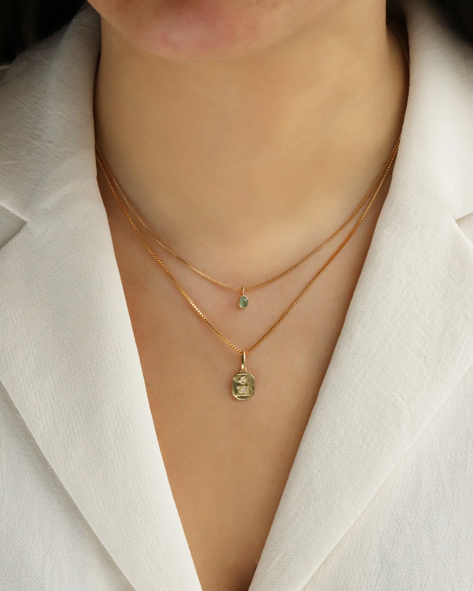 Love Token Square Necklace - Image 2