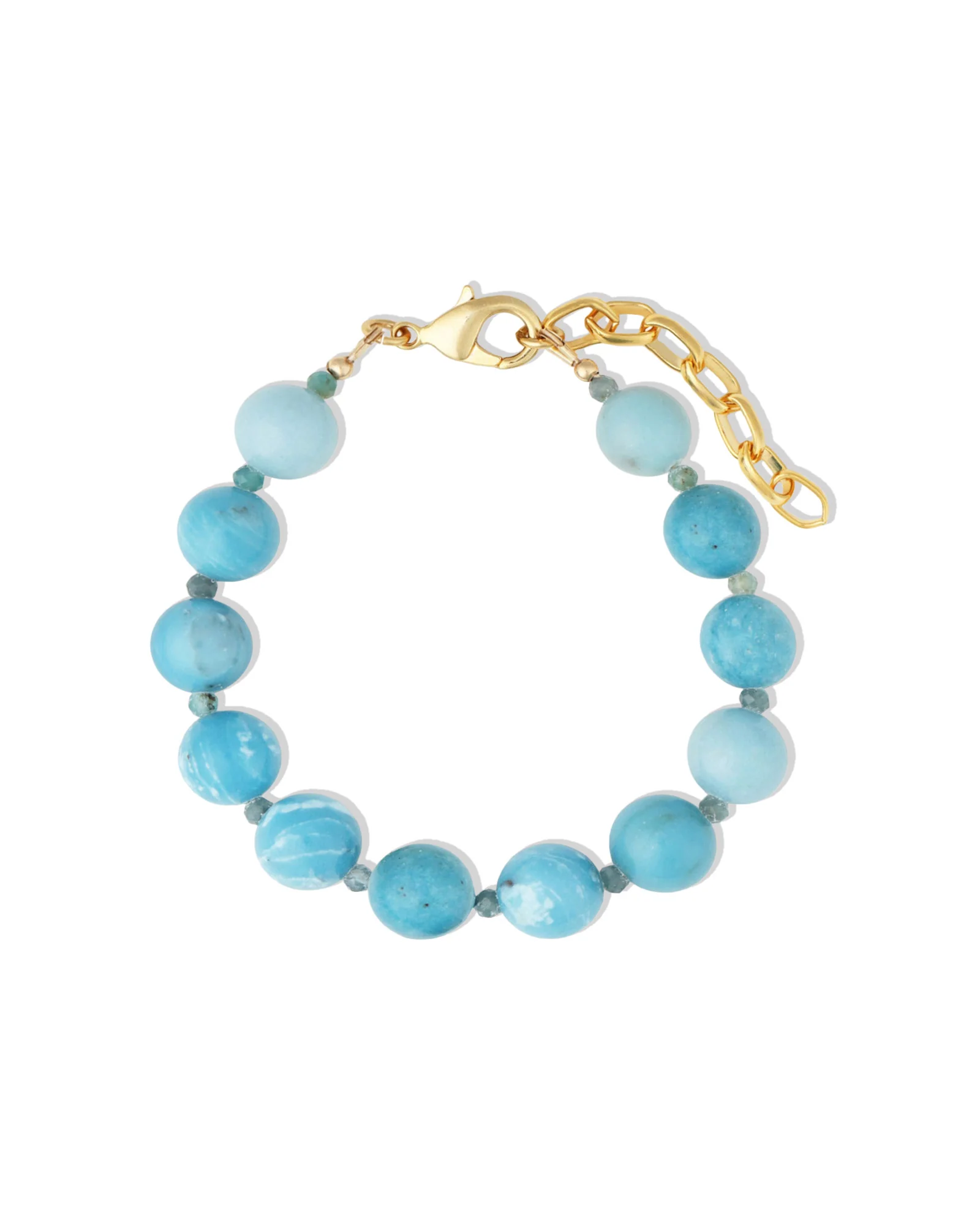 Larimar Beaded Bracelet | 10mm
