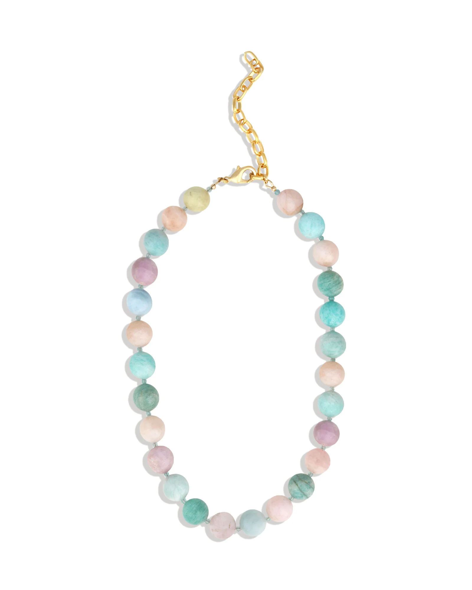 Cotton Candy Chunky Beaded Necklace | 12mm - Image 3